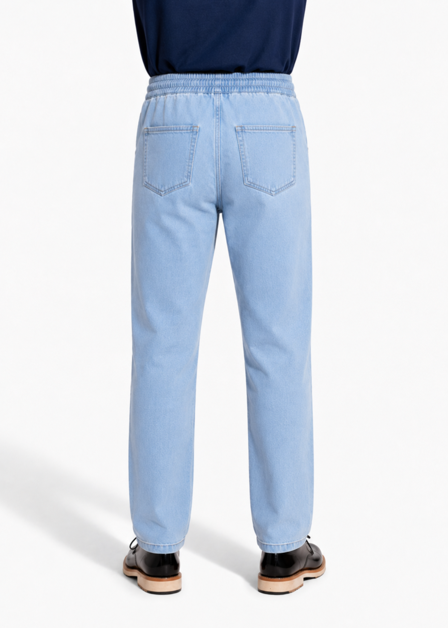polycotton Trousers in Baby blue