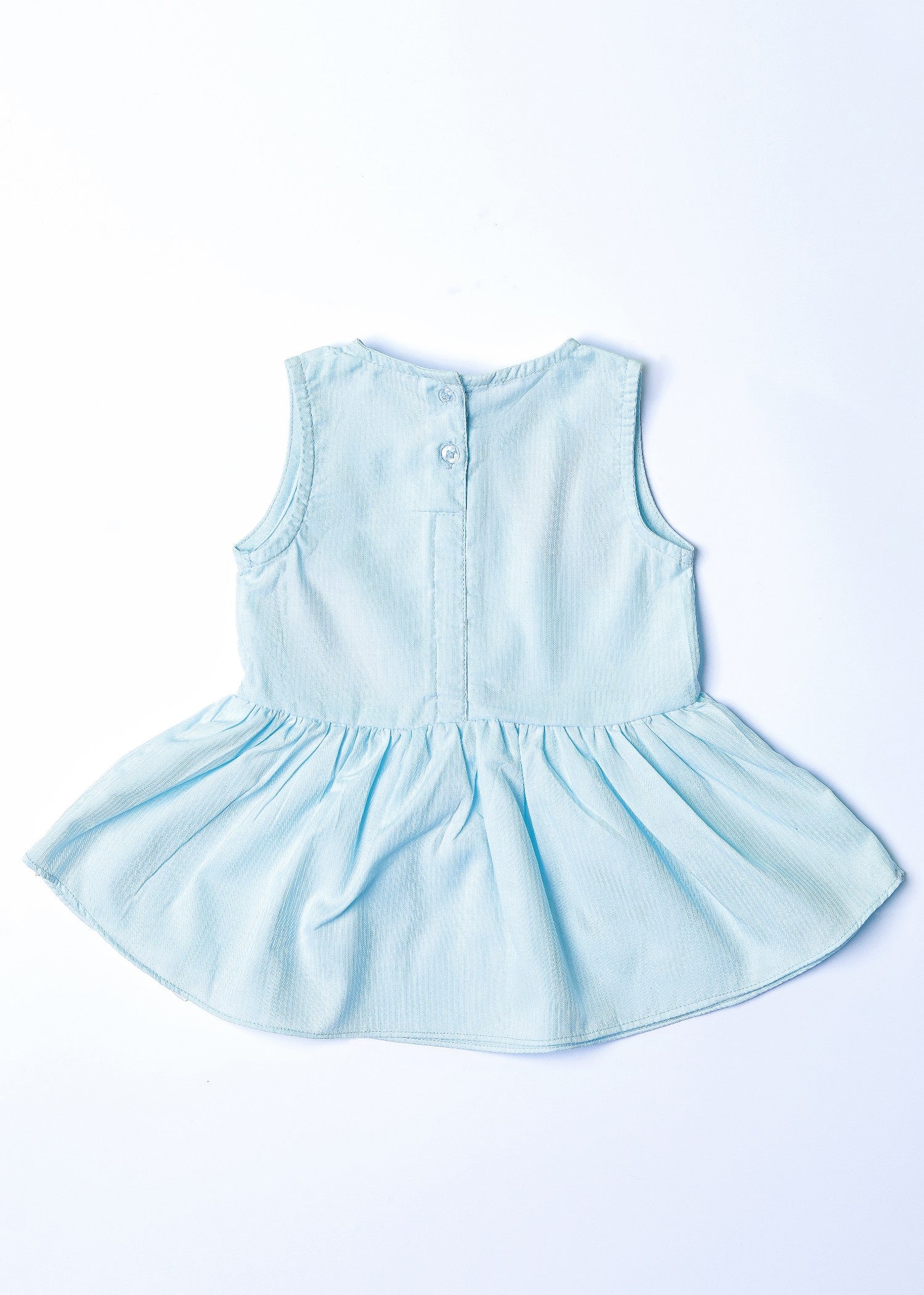 cotton Frock in Ice blue