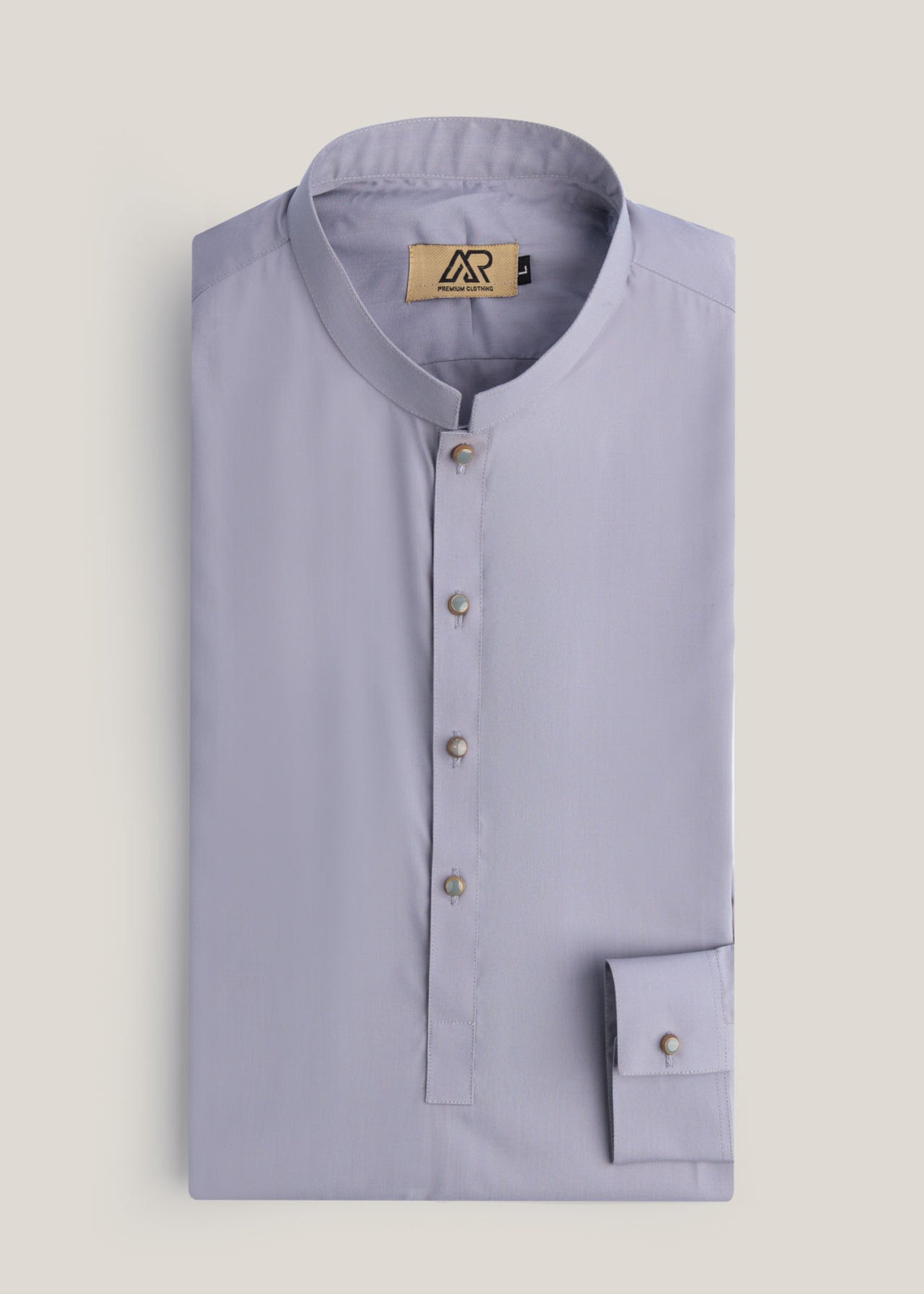 wash & wear Shalwar Kameez in Purple ash