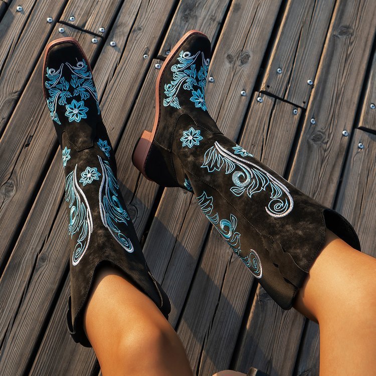Plus Size High Cylinder Below The Knee Boots
