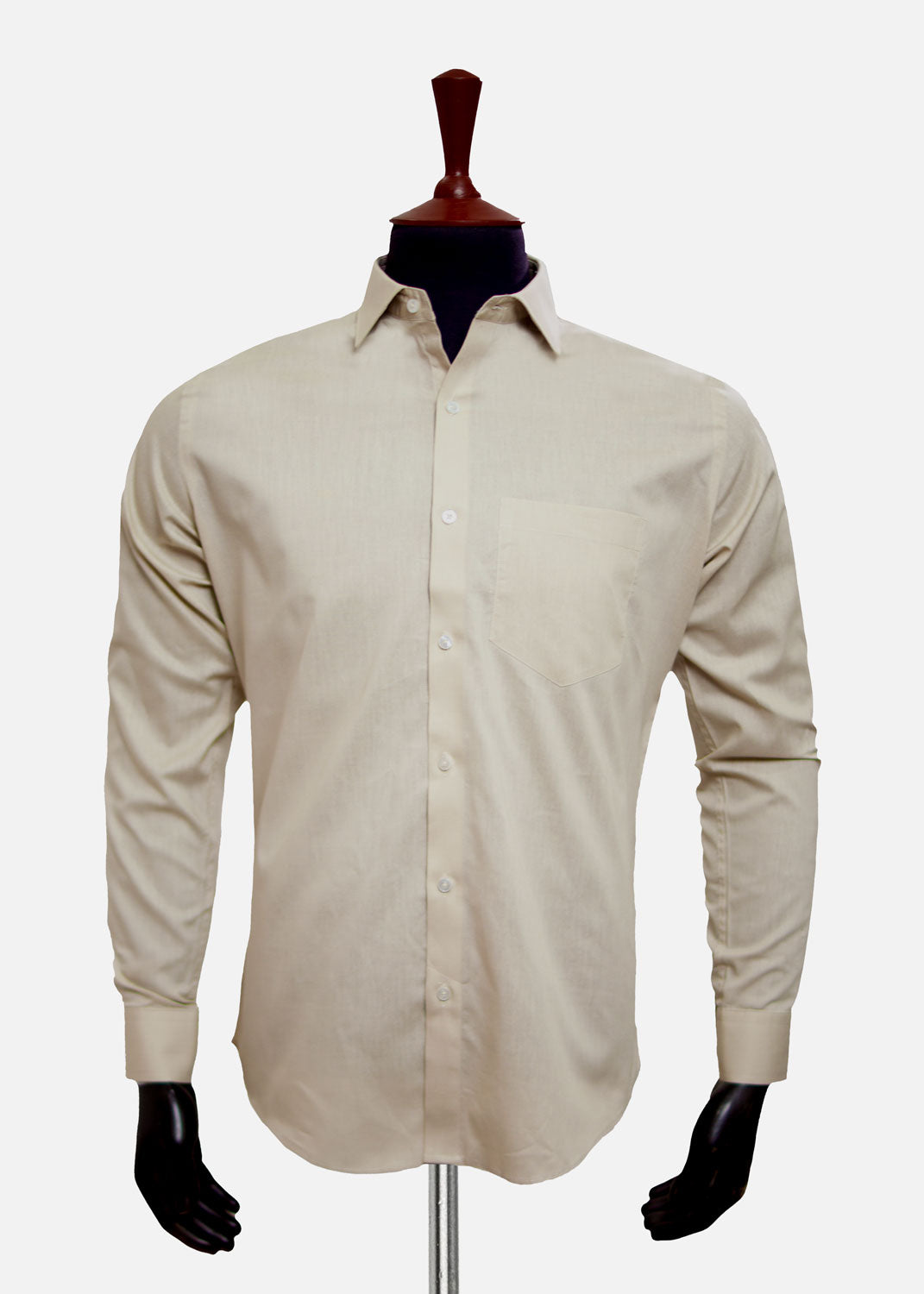 cotton Formal Shirt in Light grey