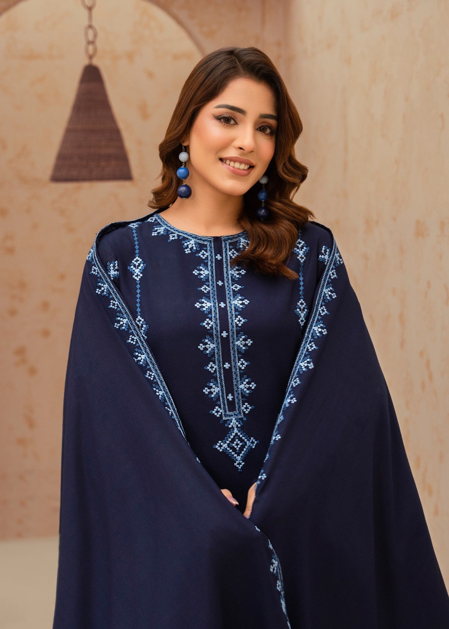 marina Kurta Set in Navy blue