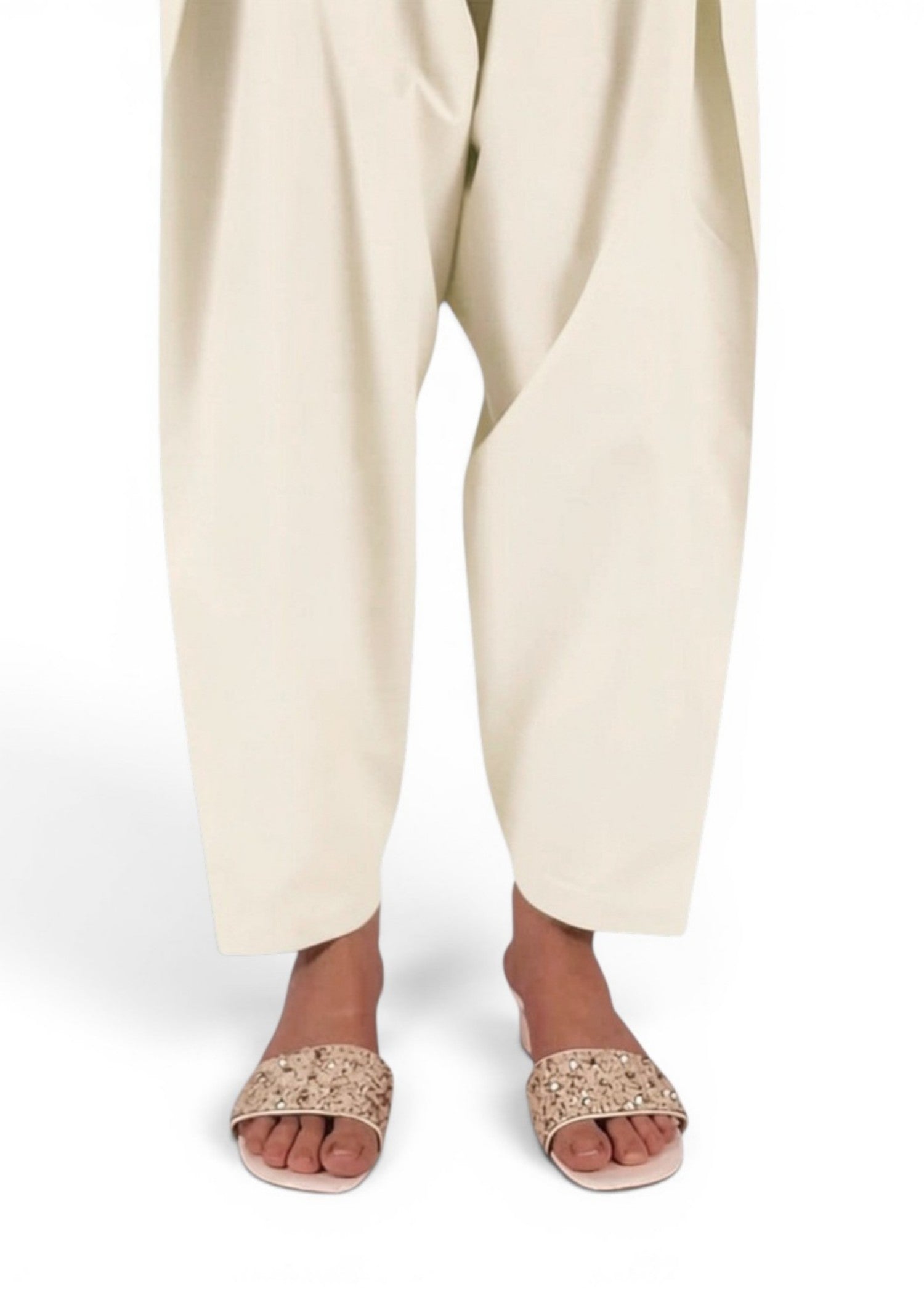 cotton Shalwar in Off-white