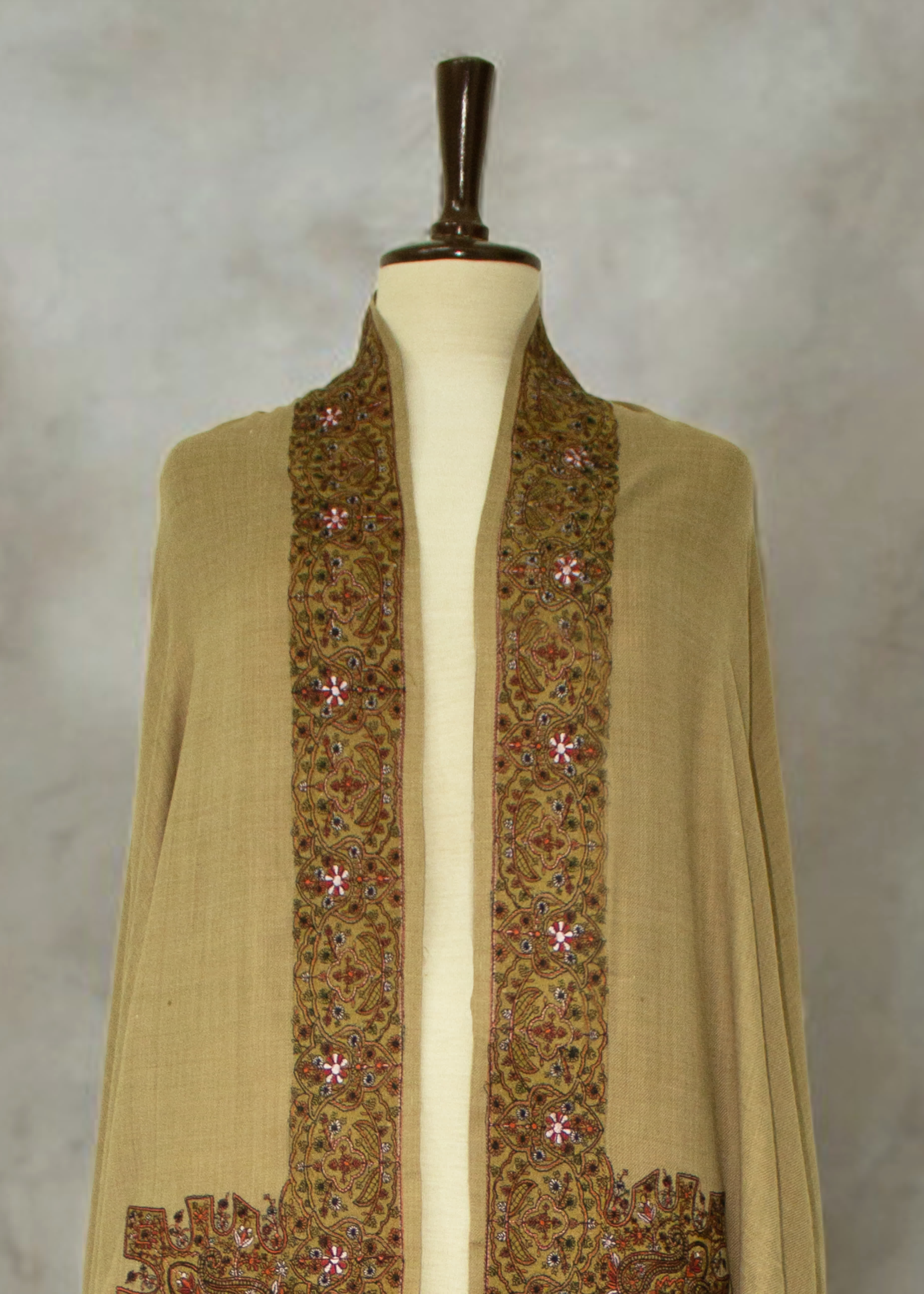 Shawl in Khaki brown Color by - Trendy Women Shawl VSY0242