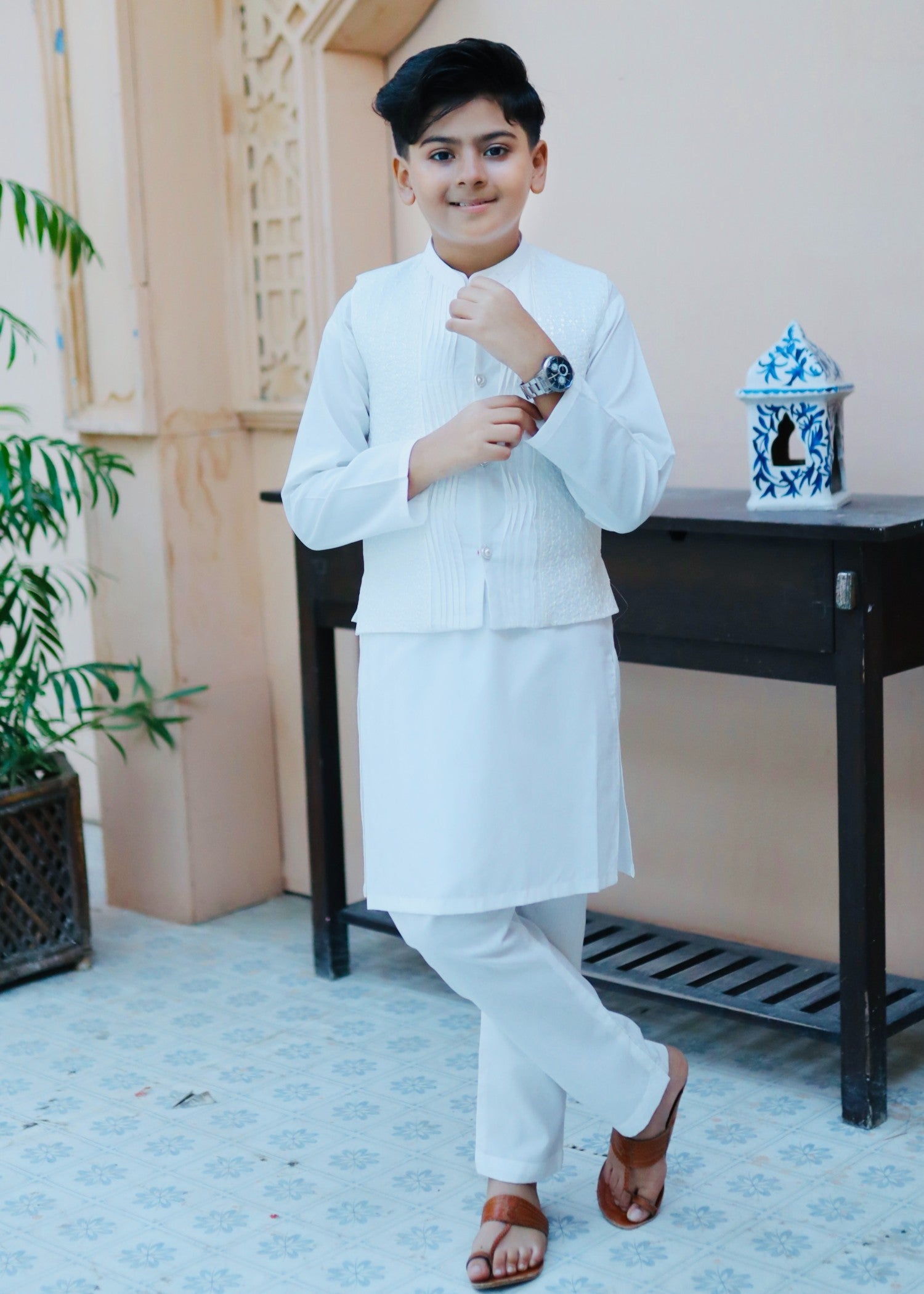 suiting Waistcoat in White