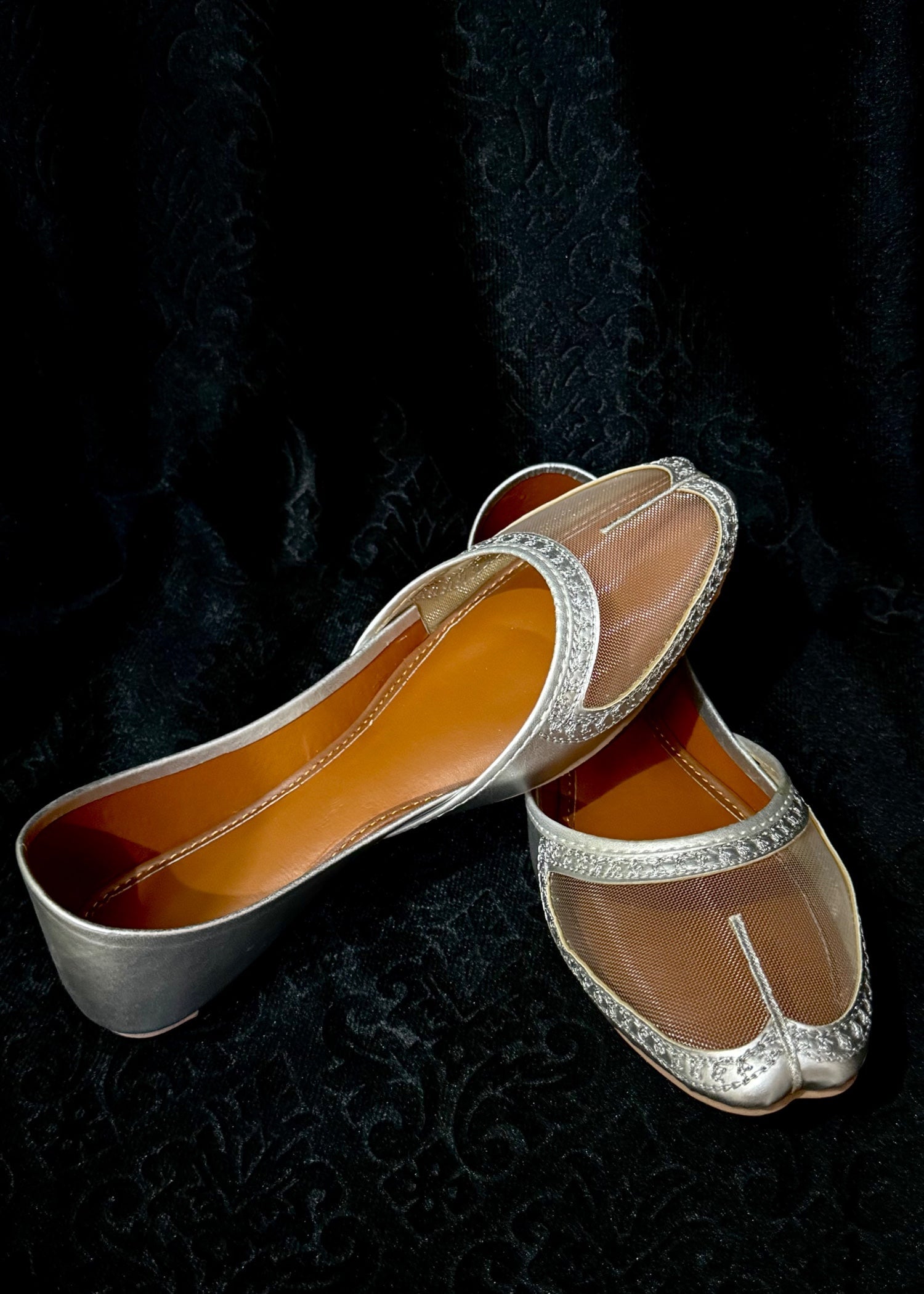 Khussa in Silver by - High Quality Women Khussa TPD0809