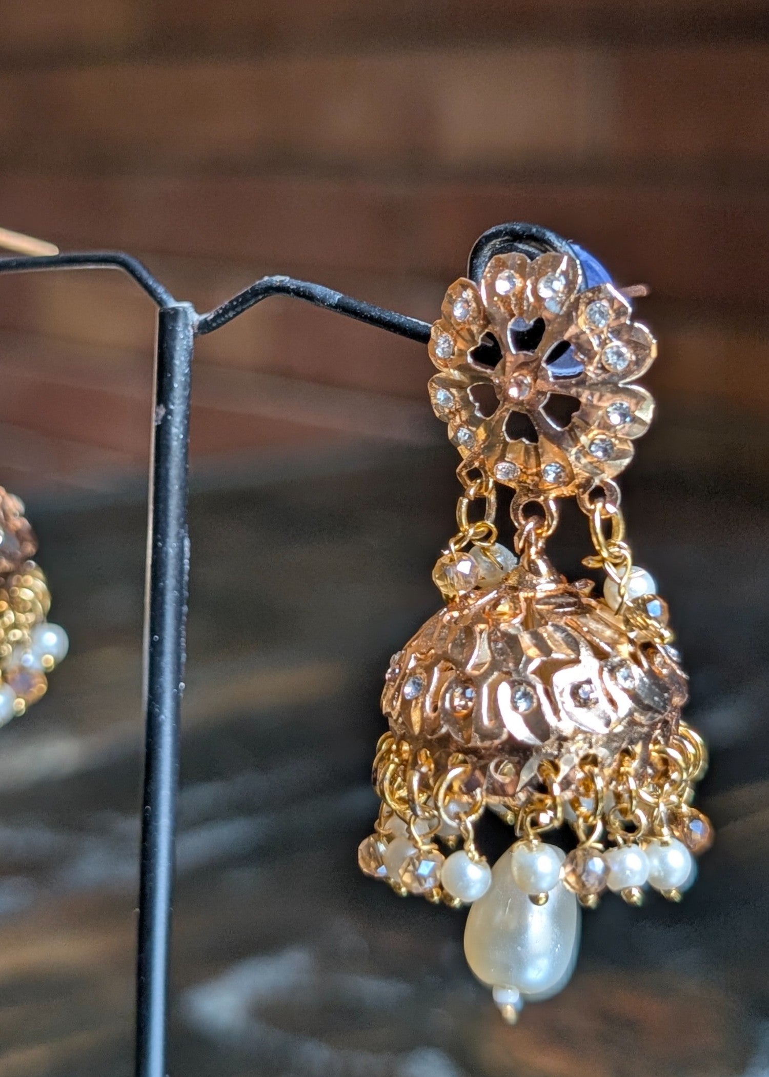 Earrings in Gold Color by - Trendy Women Earrings MBA8027