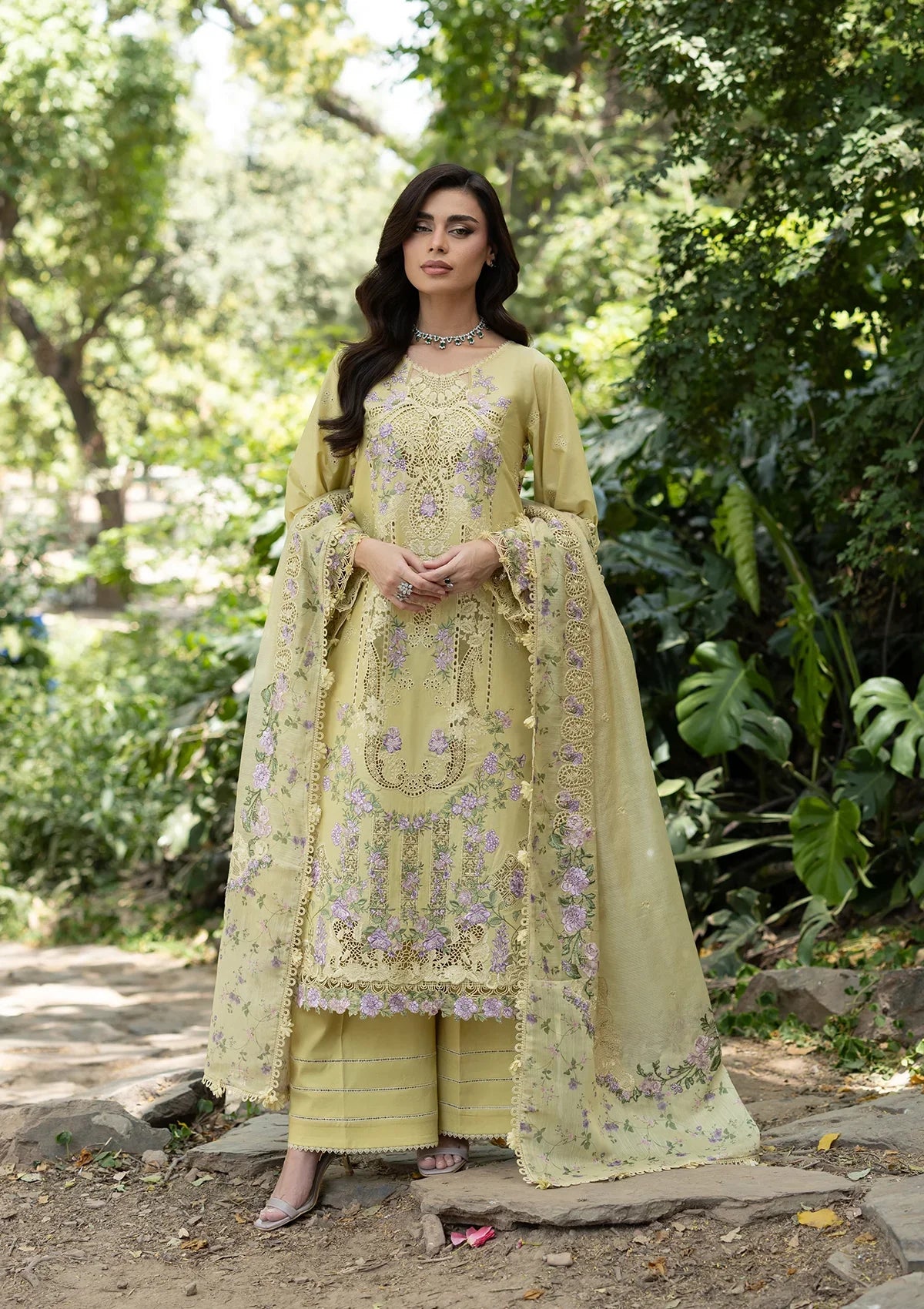 Luxury Lawn – ELQ-7a Butter Yellow