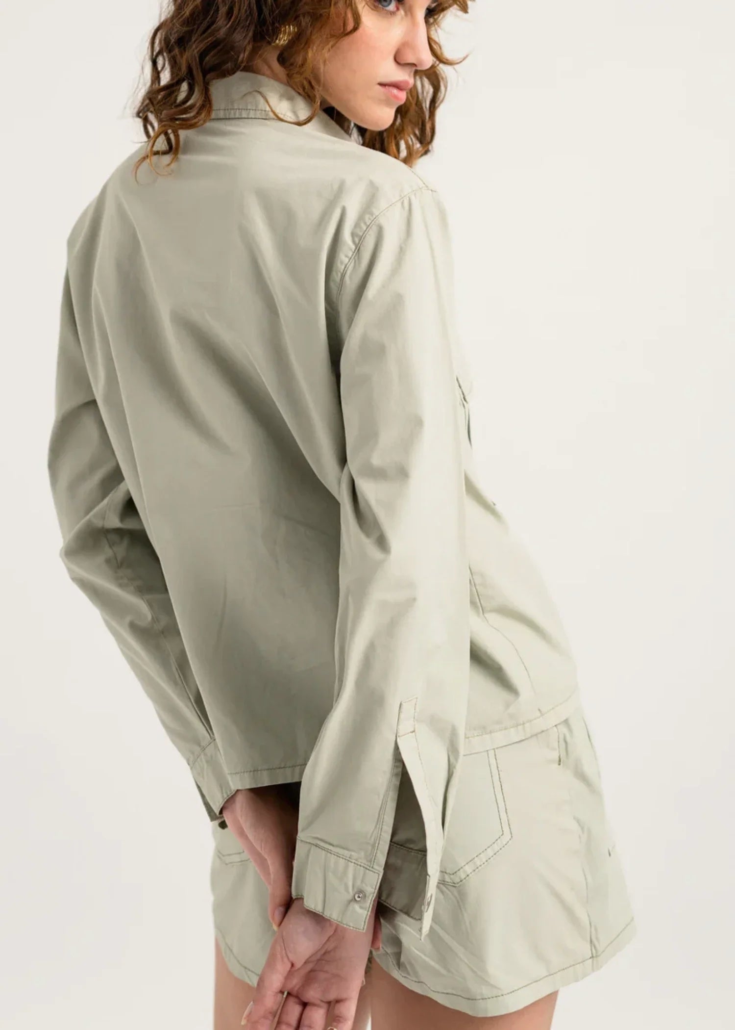 cotton Top in Sage green