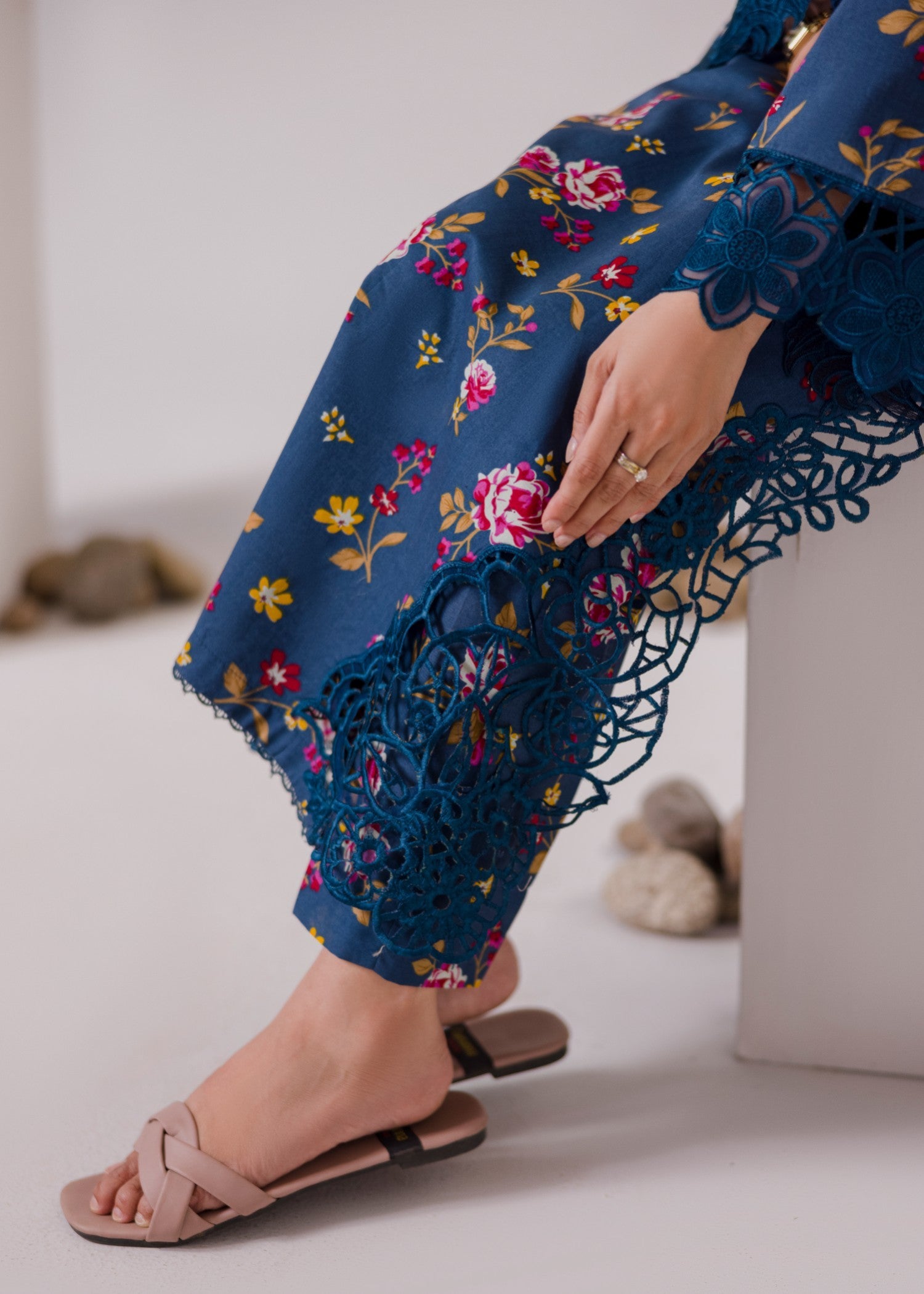 lawn Co Ord Sets in Dark blue