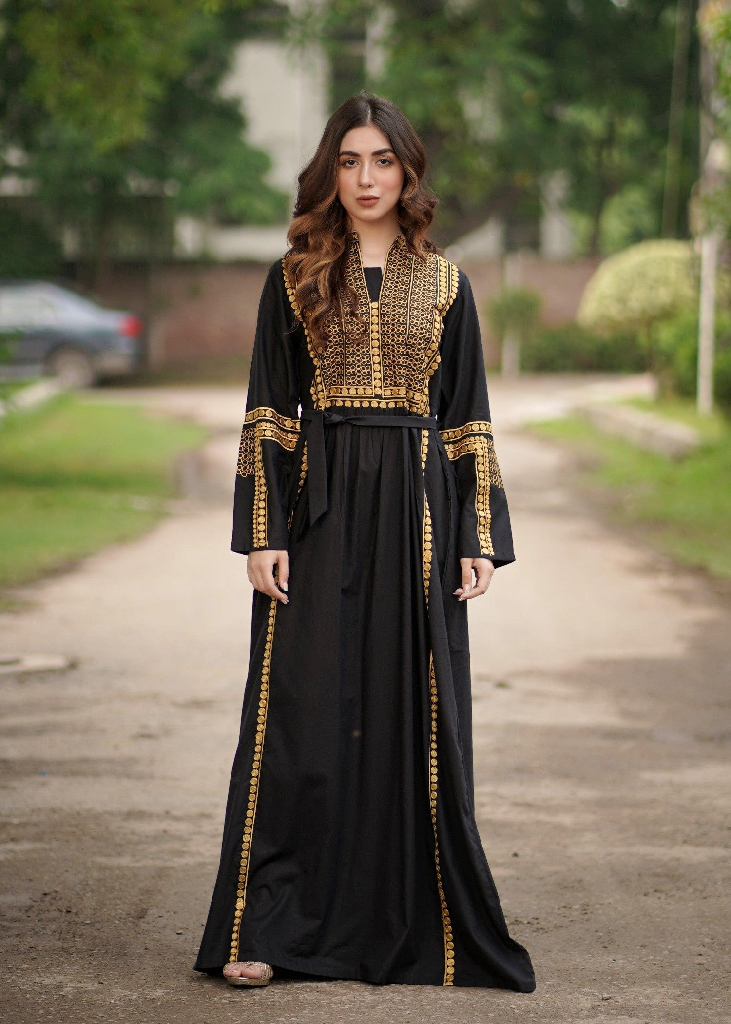linen Maxi in Black