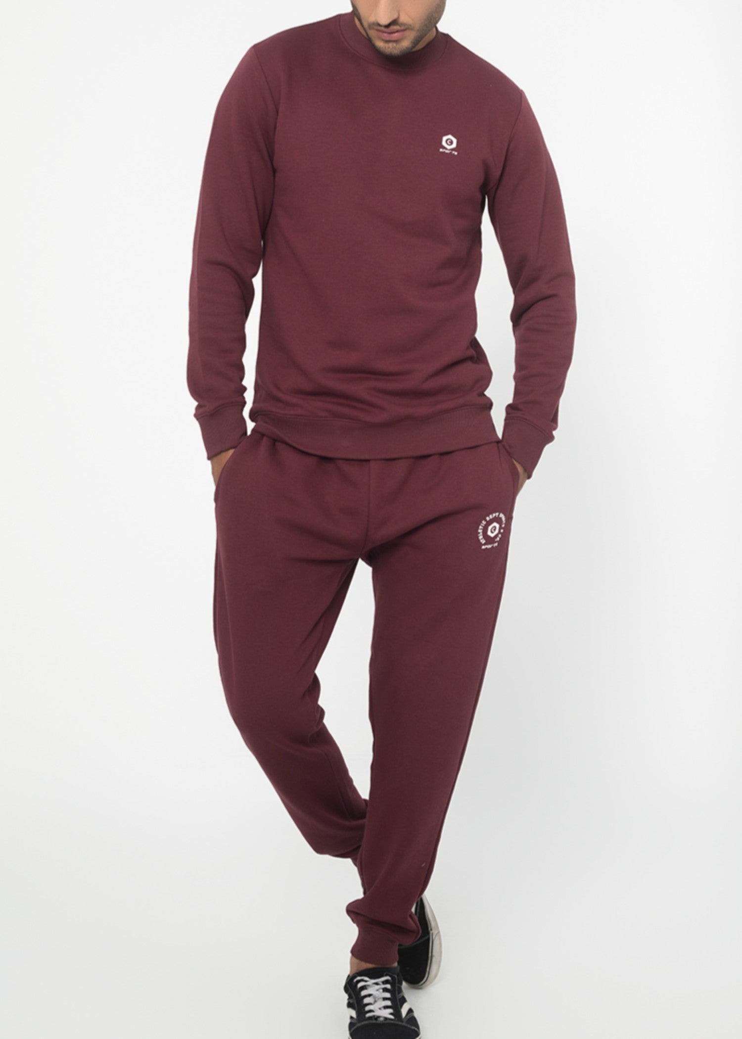 fleece Tracksuit in Claret