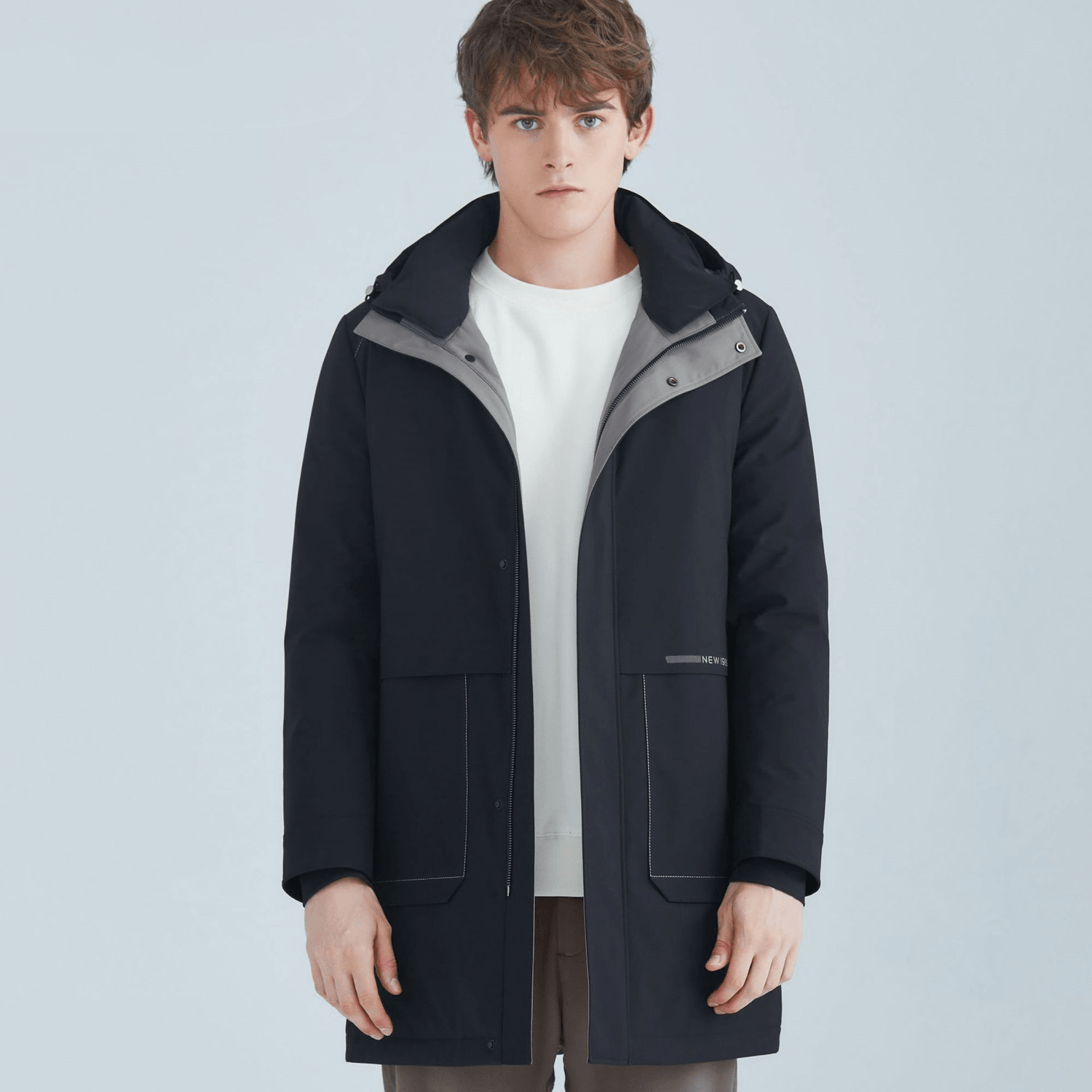 Fashion White Duck down Hooded down Jacket Men