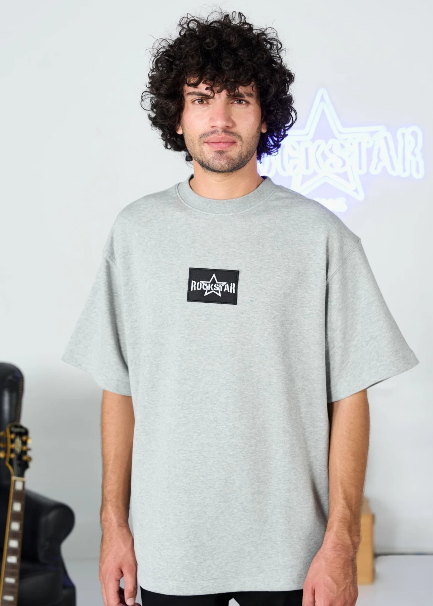 terry T Shirt in Light grey