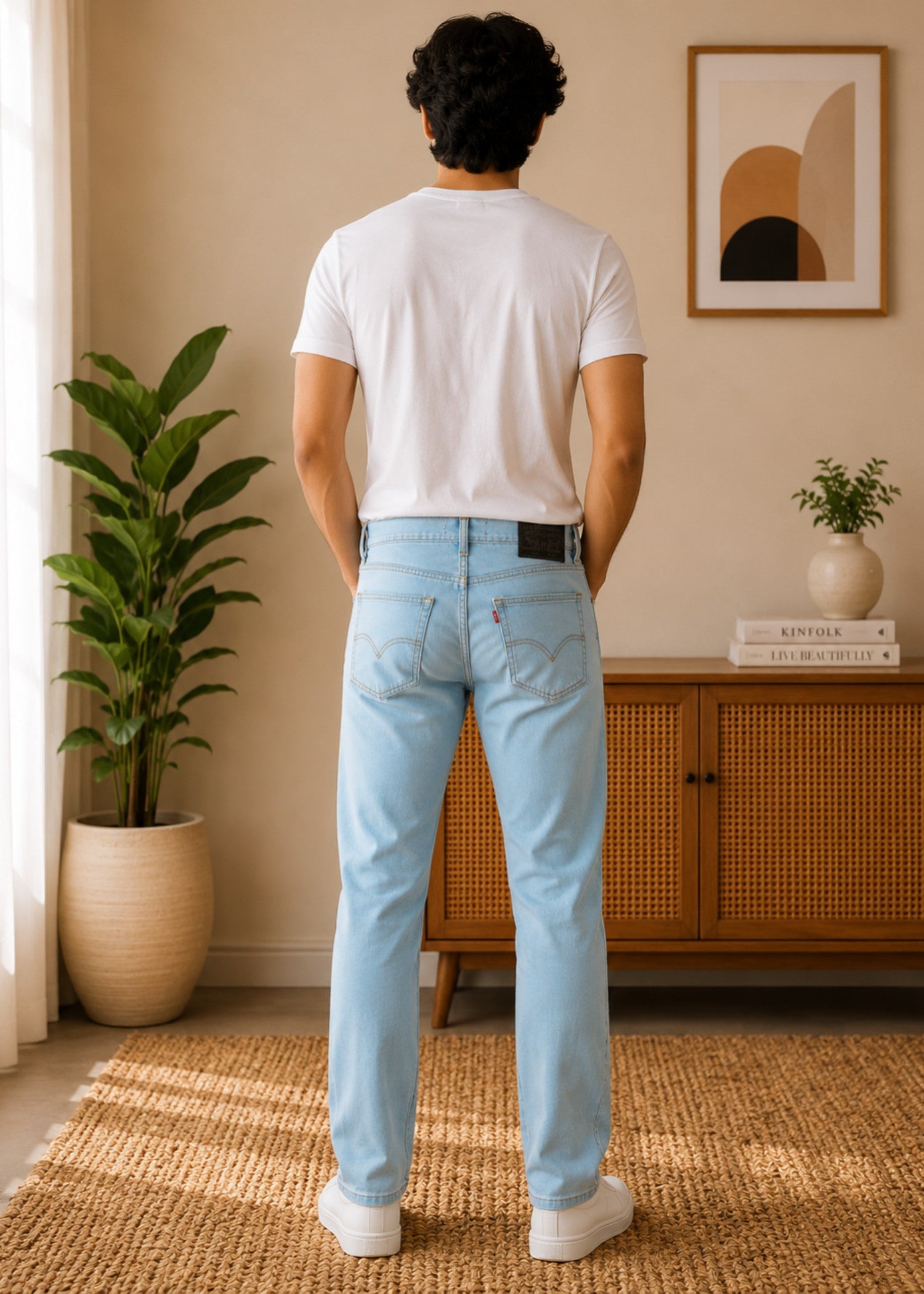denim Jeans in Light blue by Bin Khalid