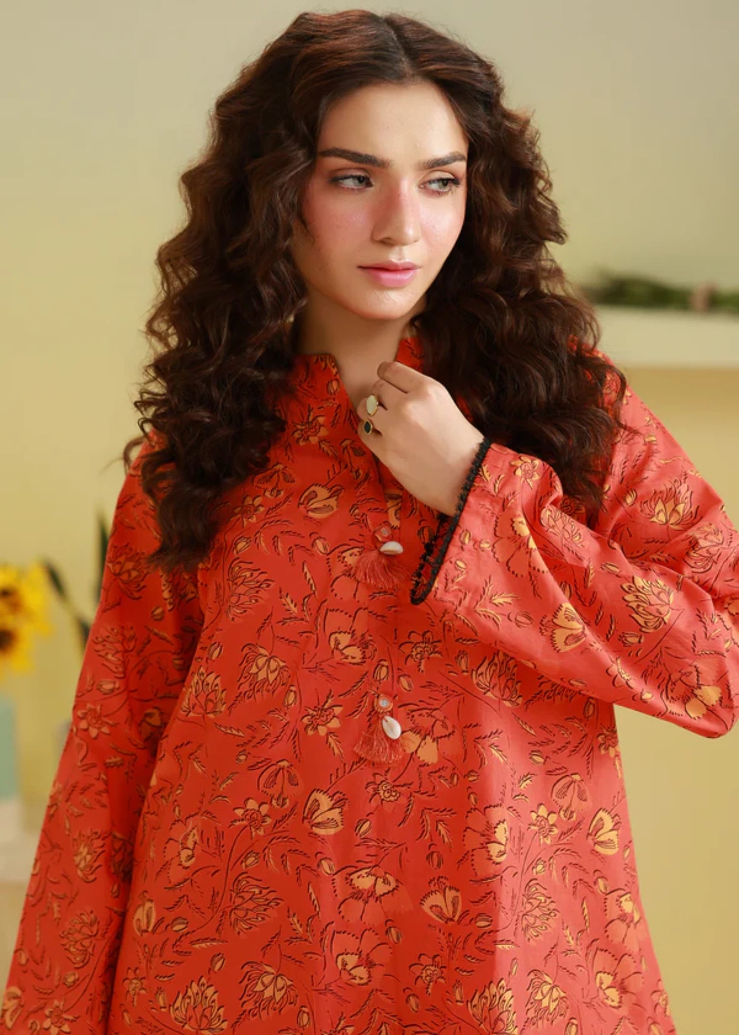 lawn Co Ord Sets in Rust red