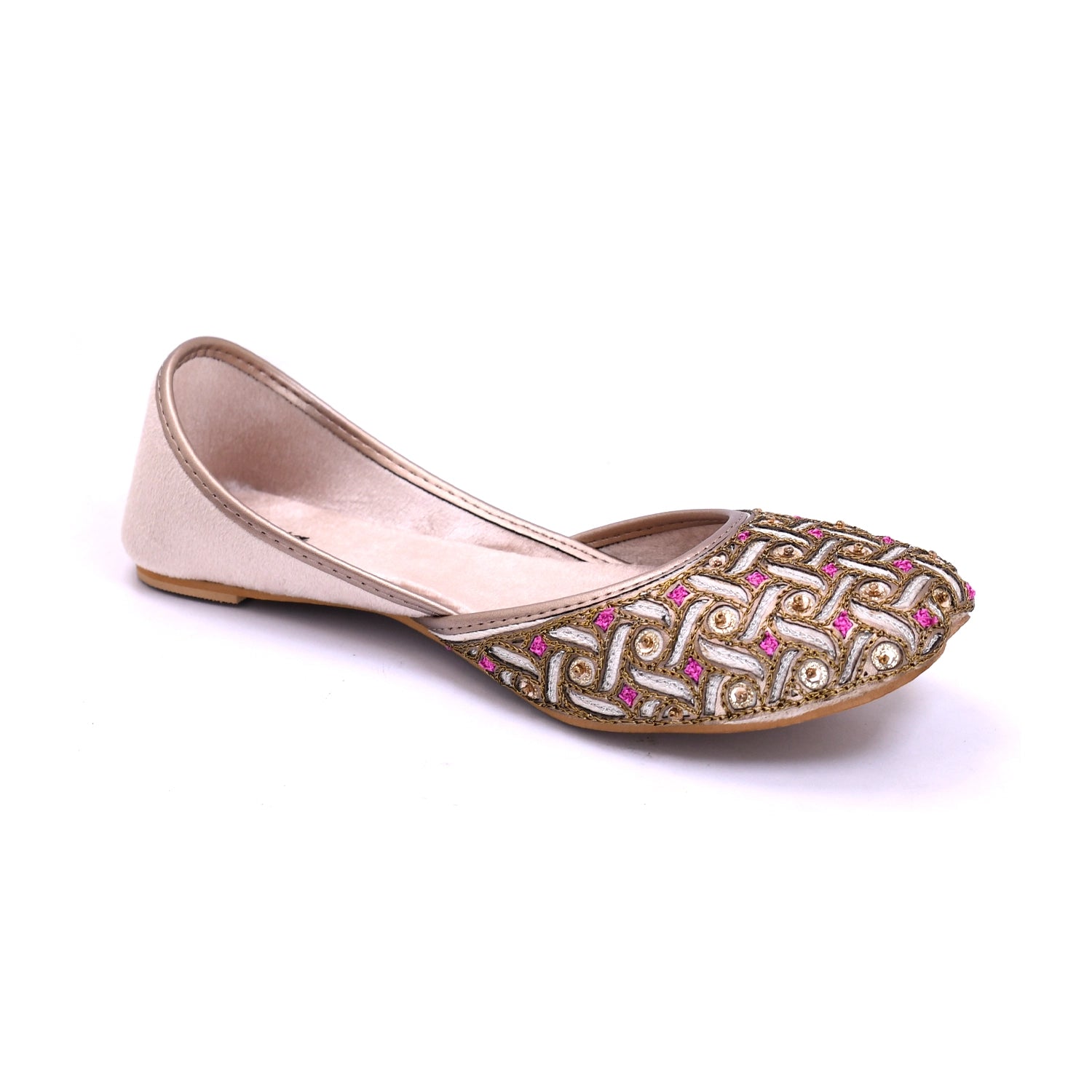Khussa in Baby pink by - High Quality Women Khussa BOO7047