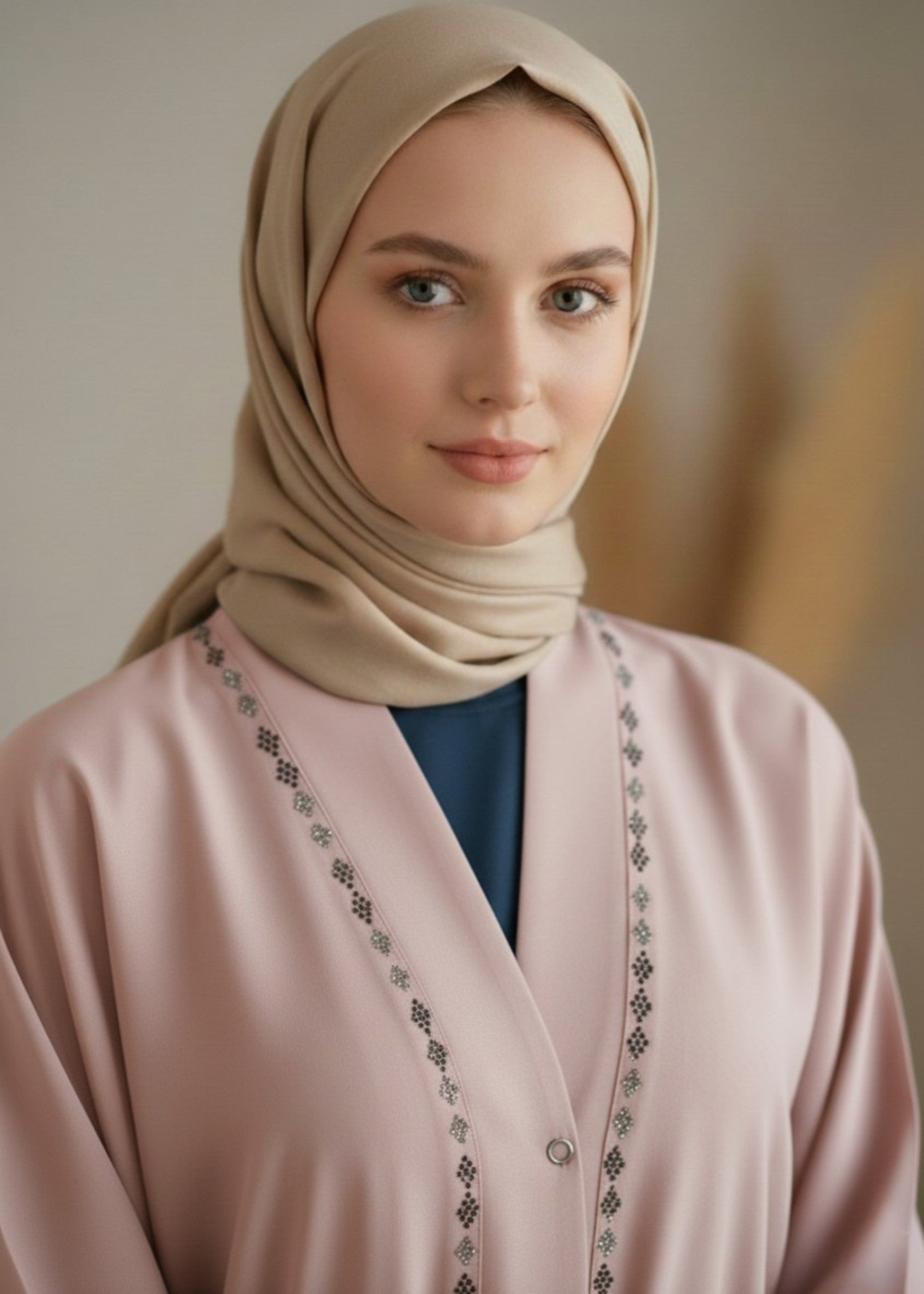 nidha Abaya in Indian pink