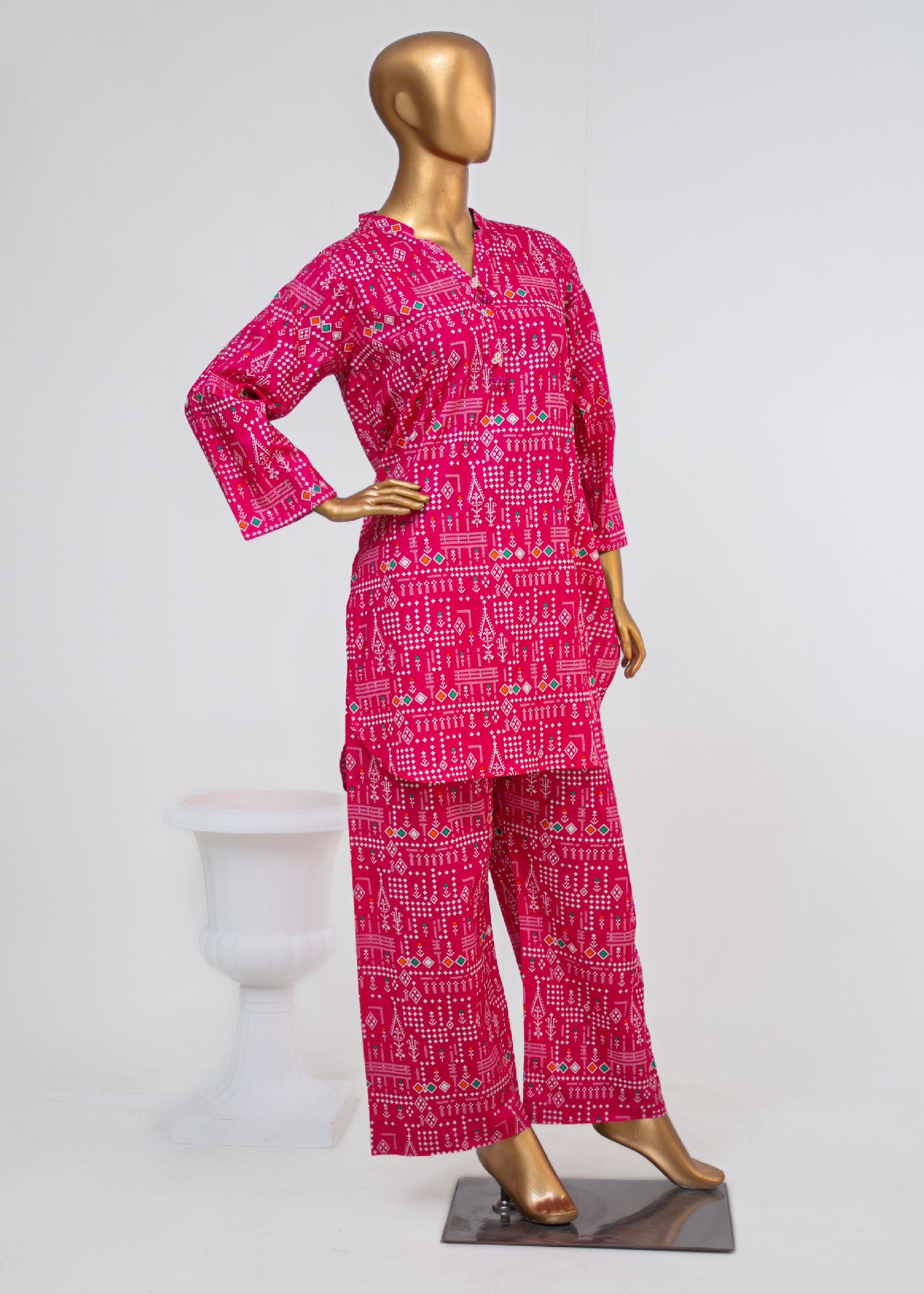 lawn Co Ord Sets in Hot pink