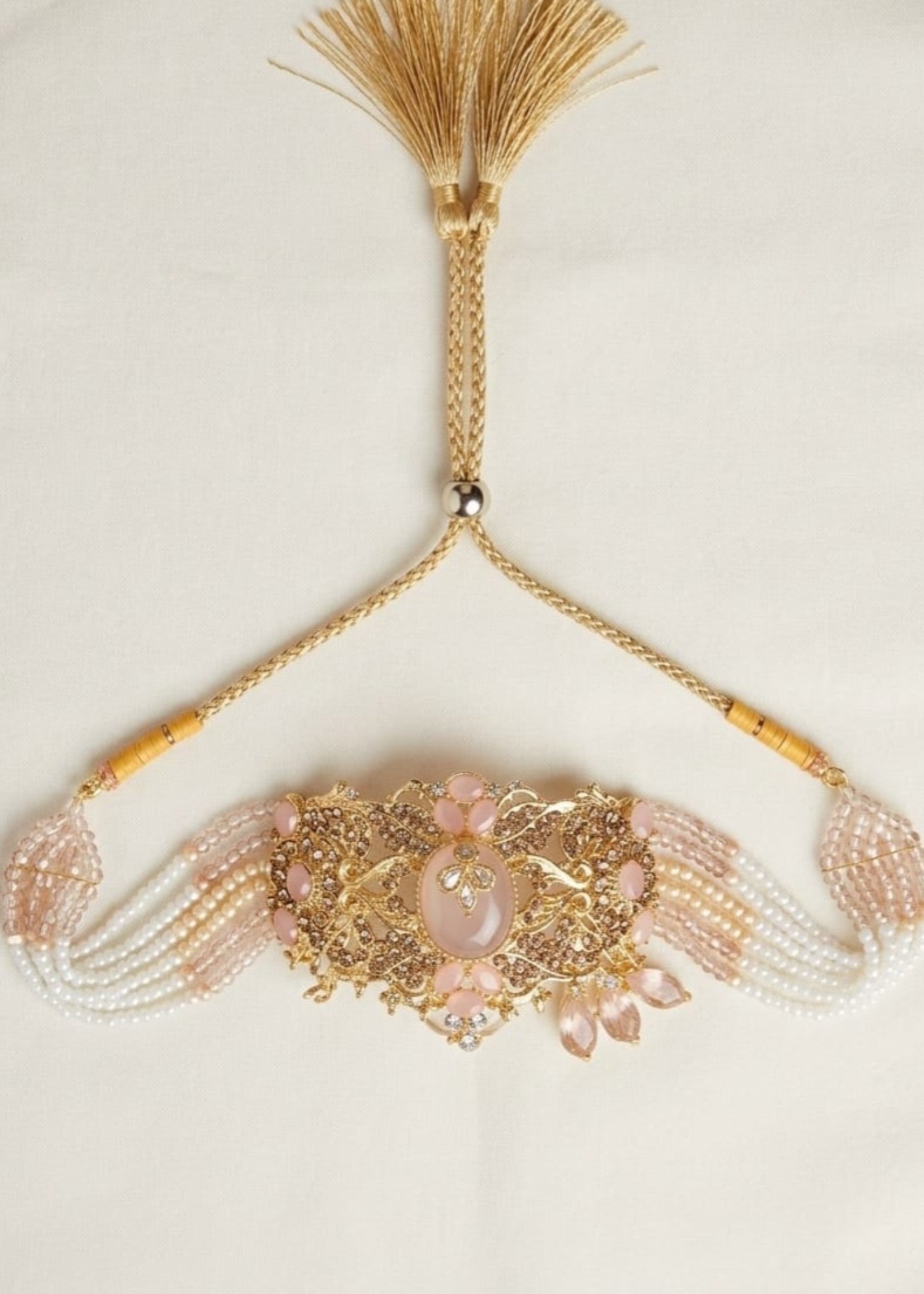 Choker in Gold, pink, white Color by - Trendy Women Choker WWB1761