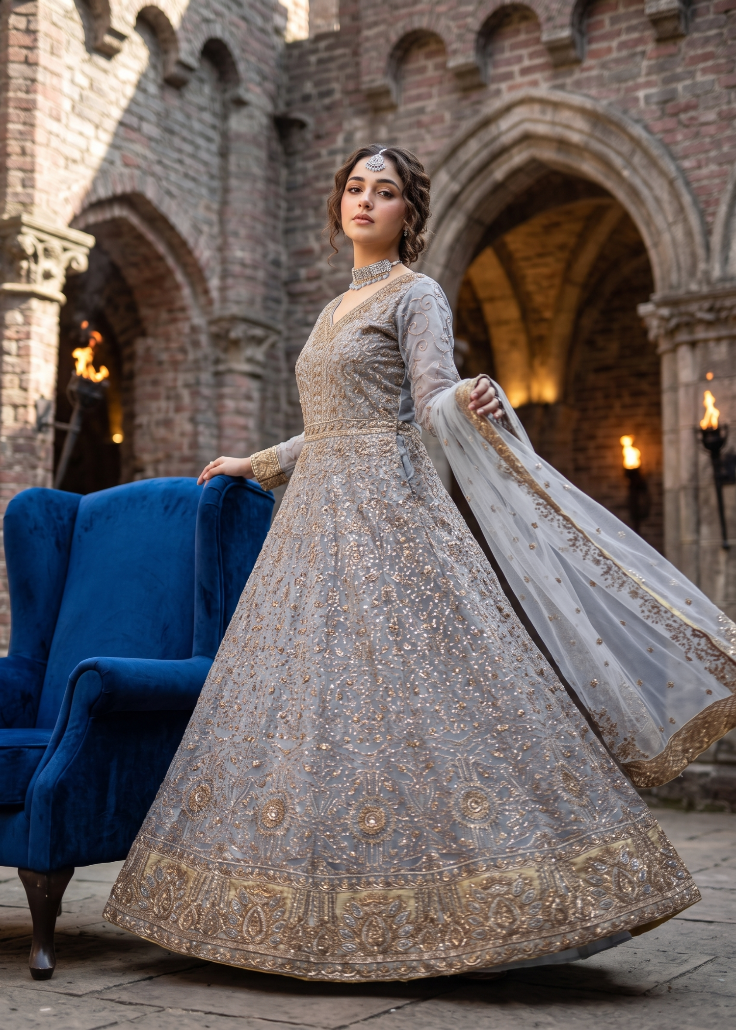 net Maxi in Grey
