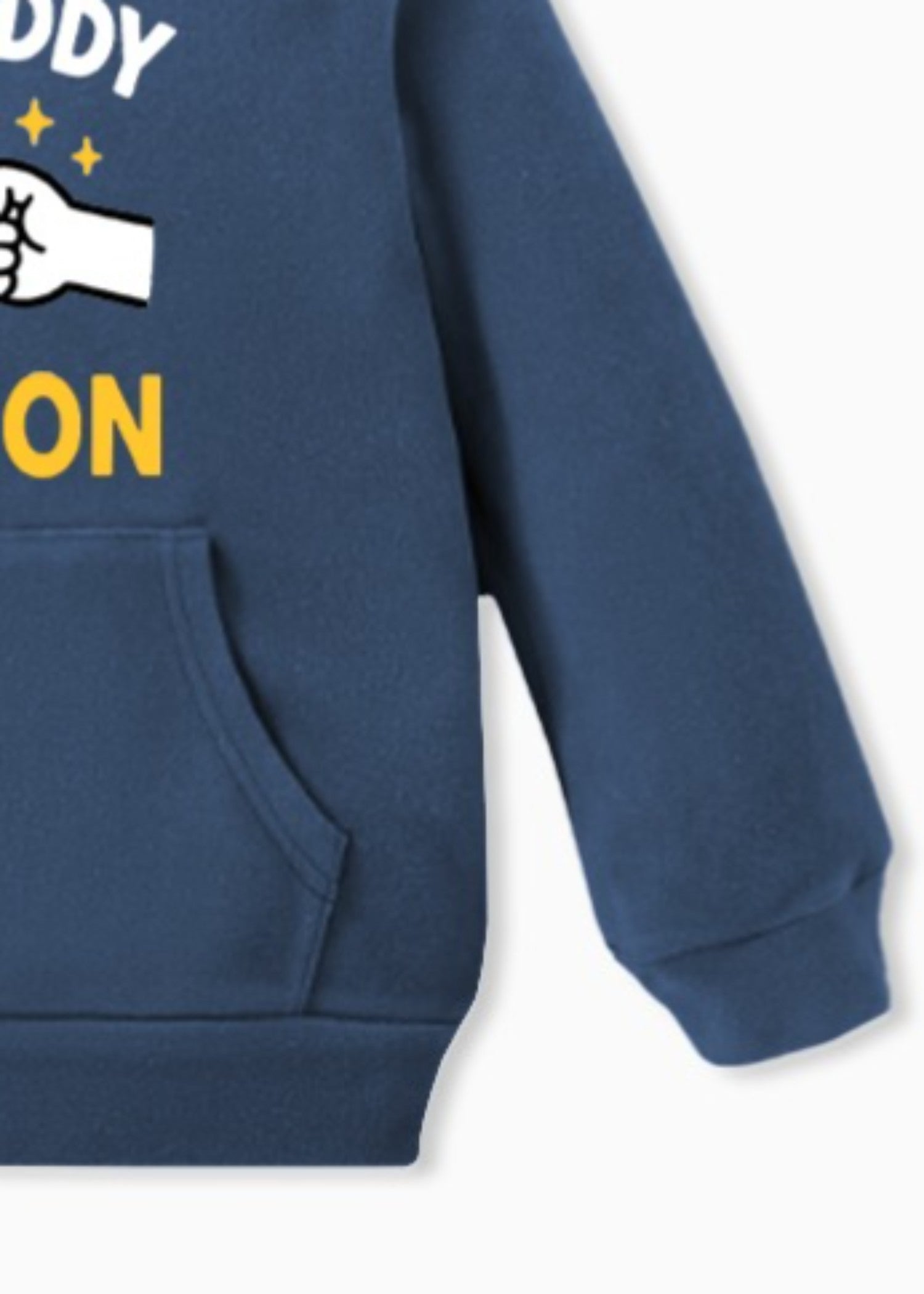 fleece Hoodie in Navy blue