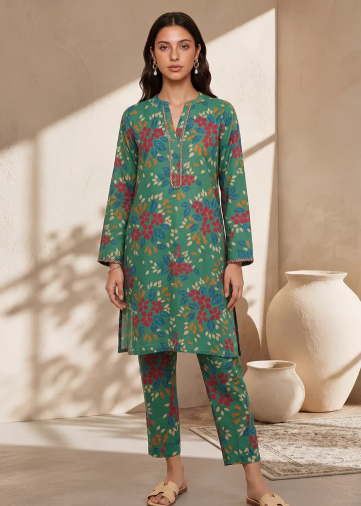 lawn Co Ord Sets in Green