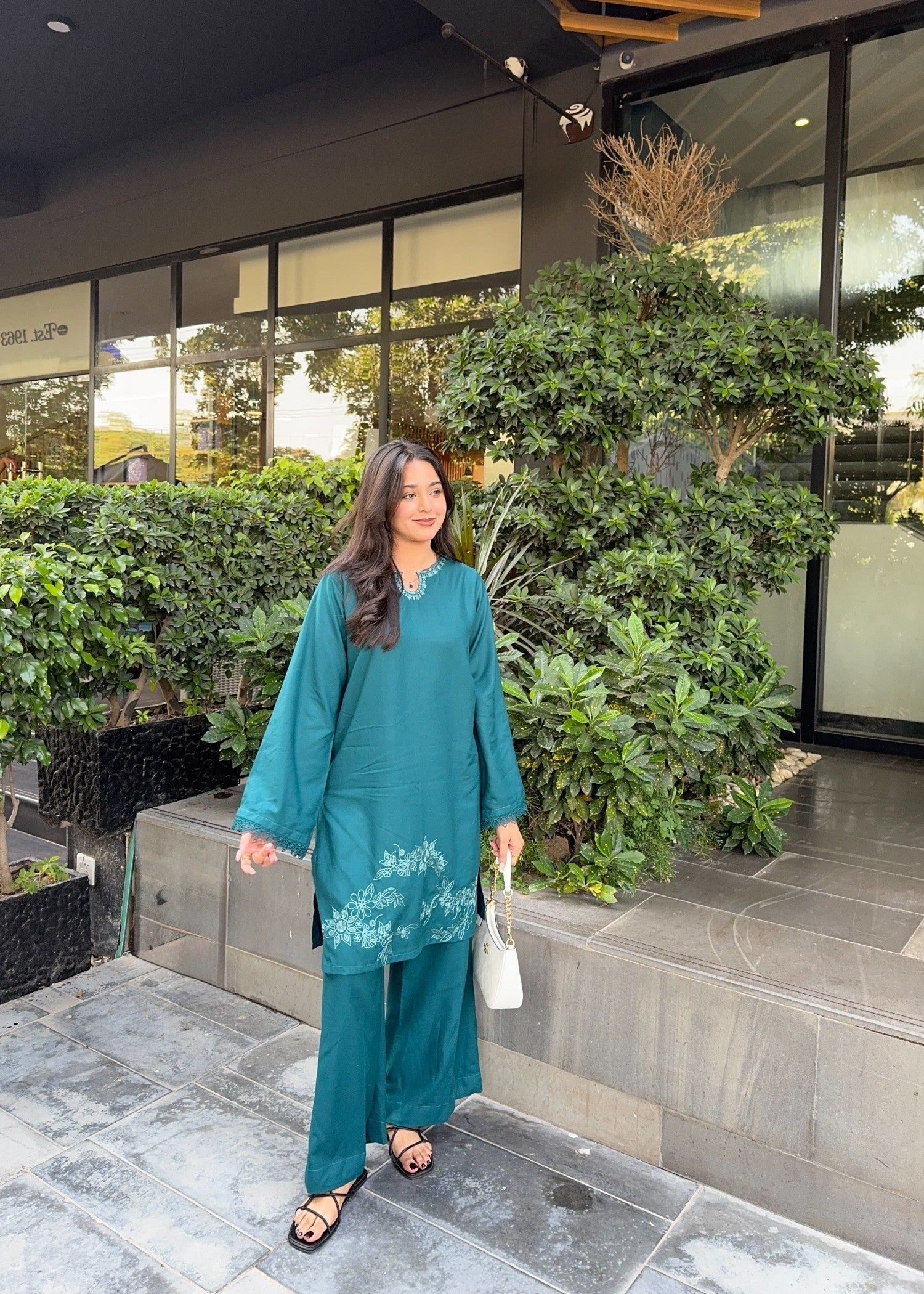 marina Kurta Set in Azure