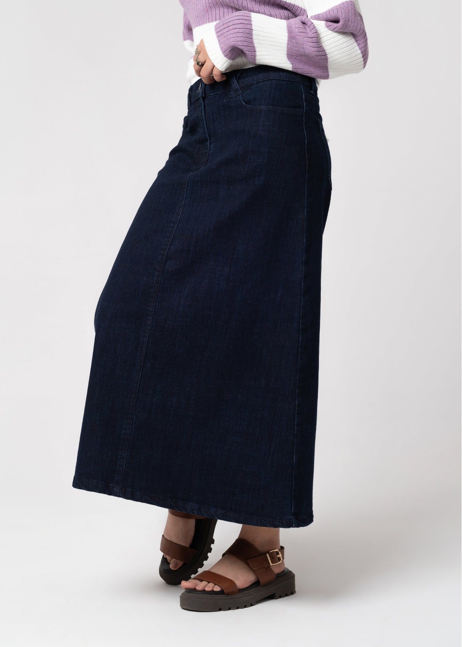 denim Skirt in Navy blue