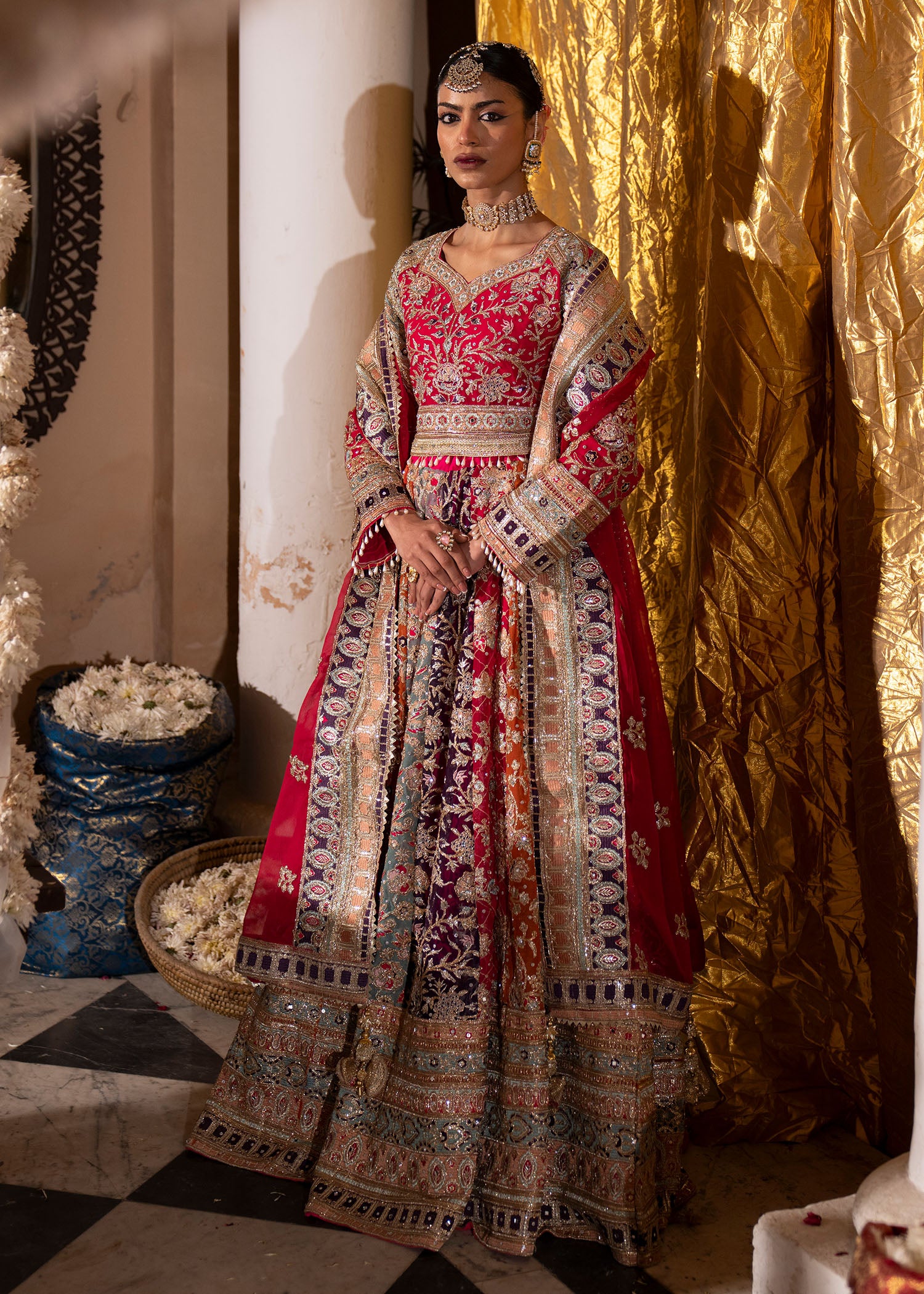 charmuse/shamooz Lehenga in Multi