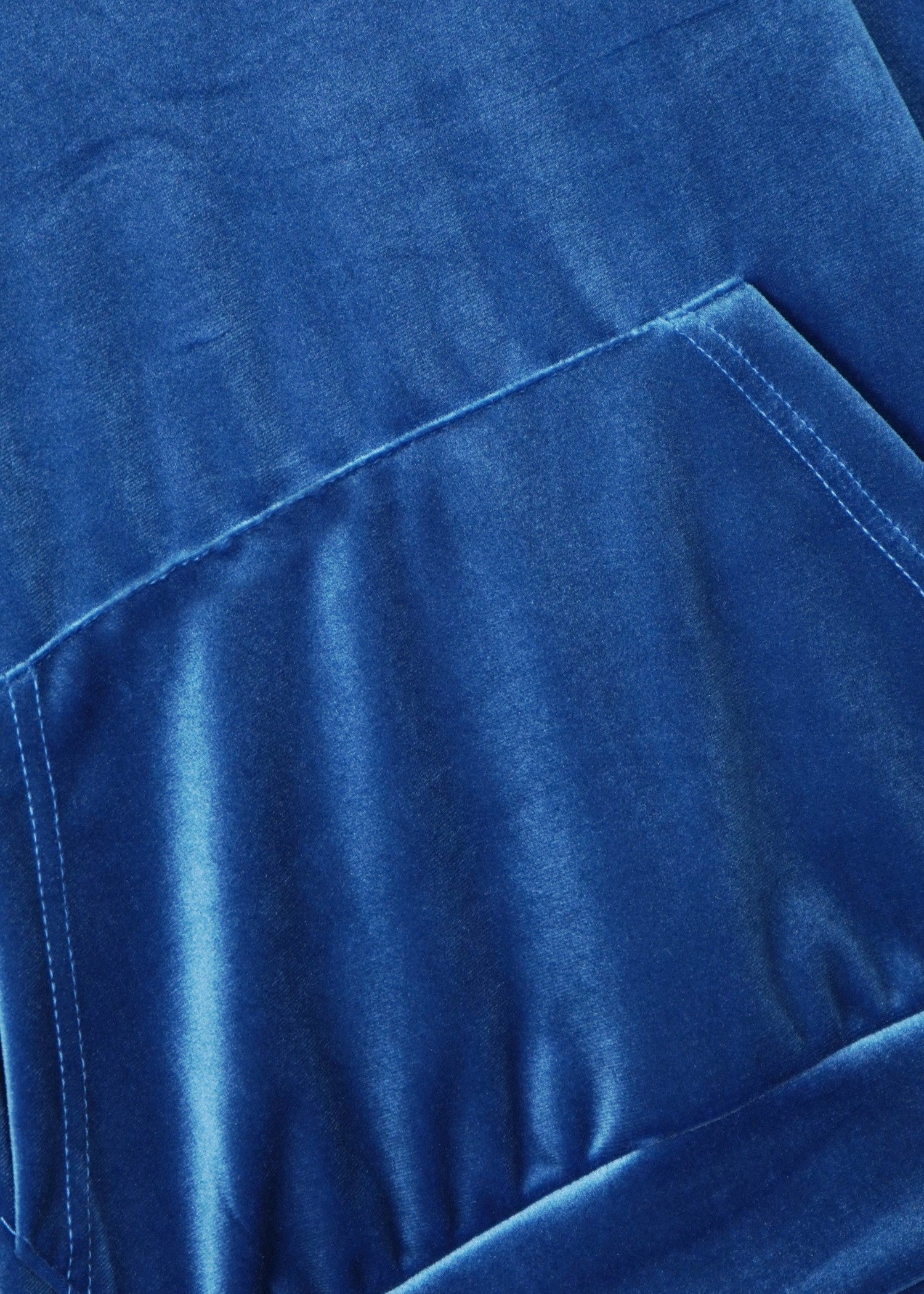 velvet Hoodie in Royal blue