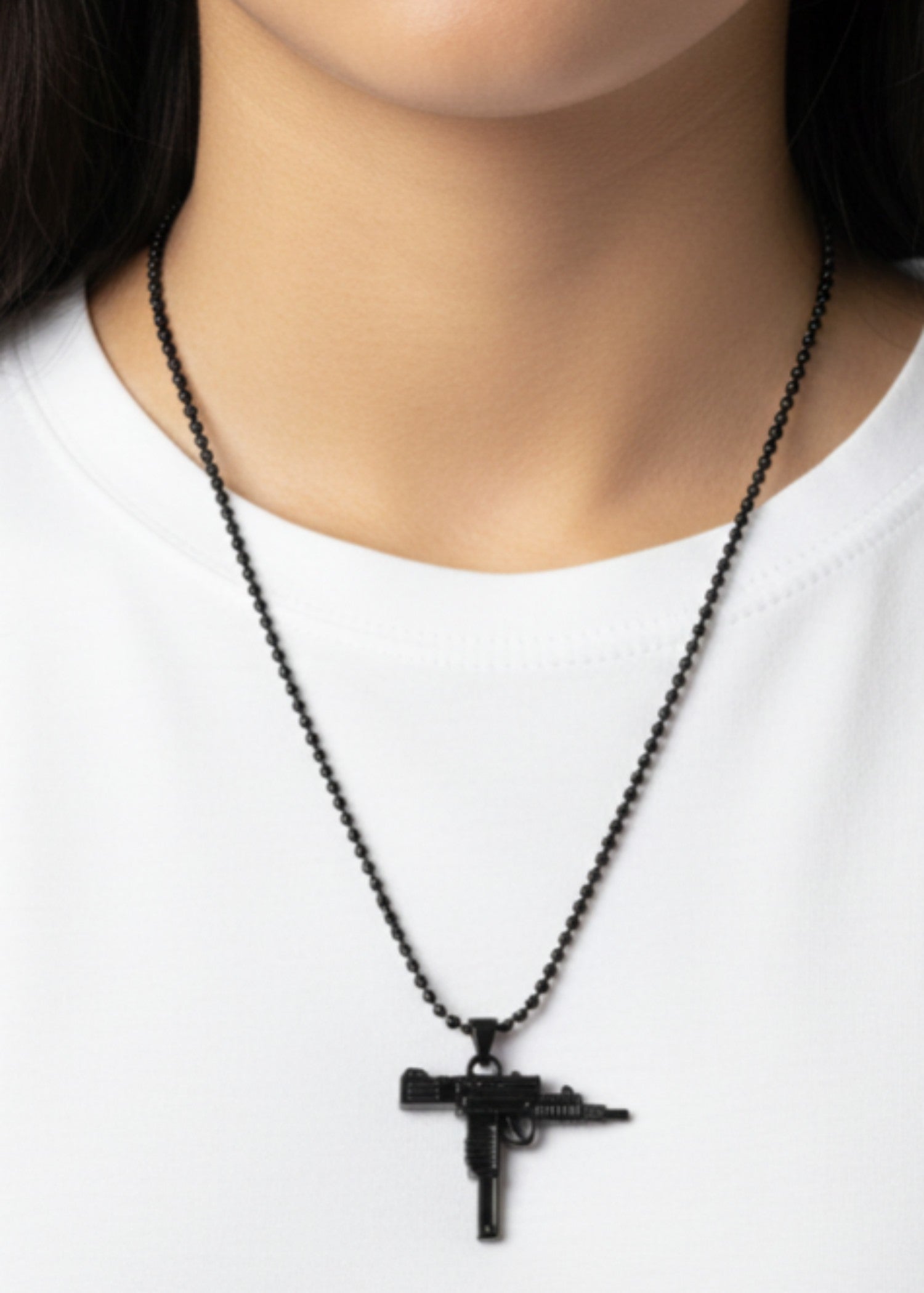 Necklace in Black Color by - Trendy Women Necklace PLA3334