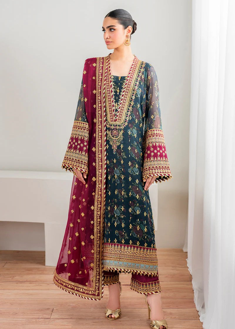 chiffon Kurta Set in Green