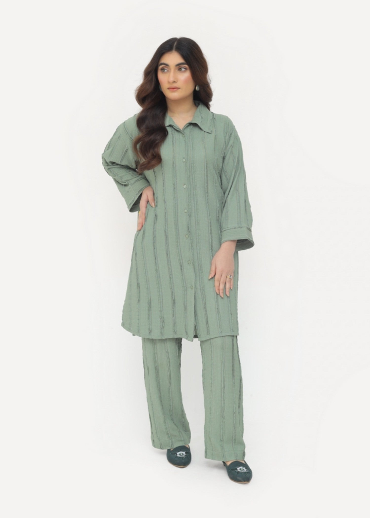 polycotton Co ord Sets in Forest green