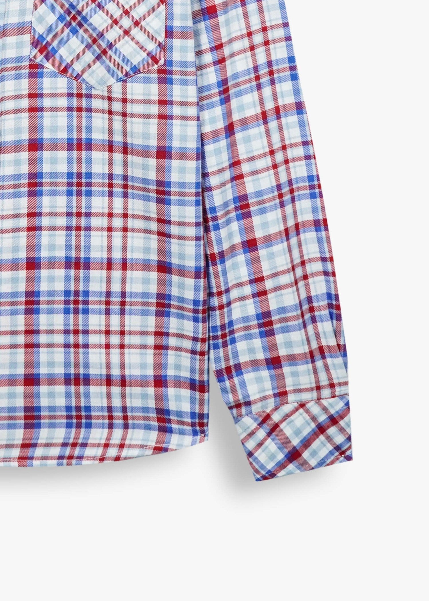 cotton Casual Shirt in Blue, red