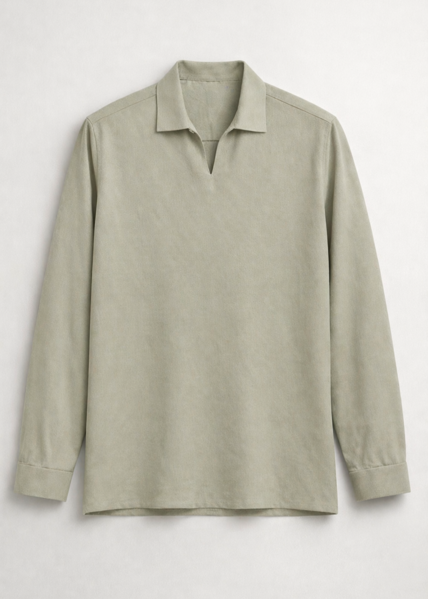 linen Casual Shirt in Ash grey