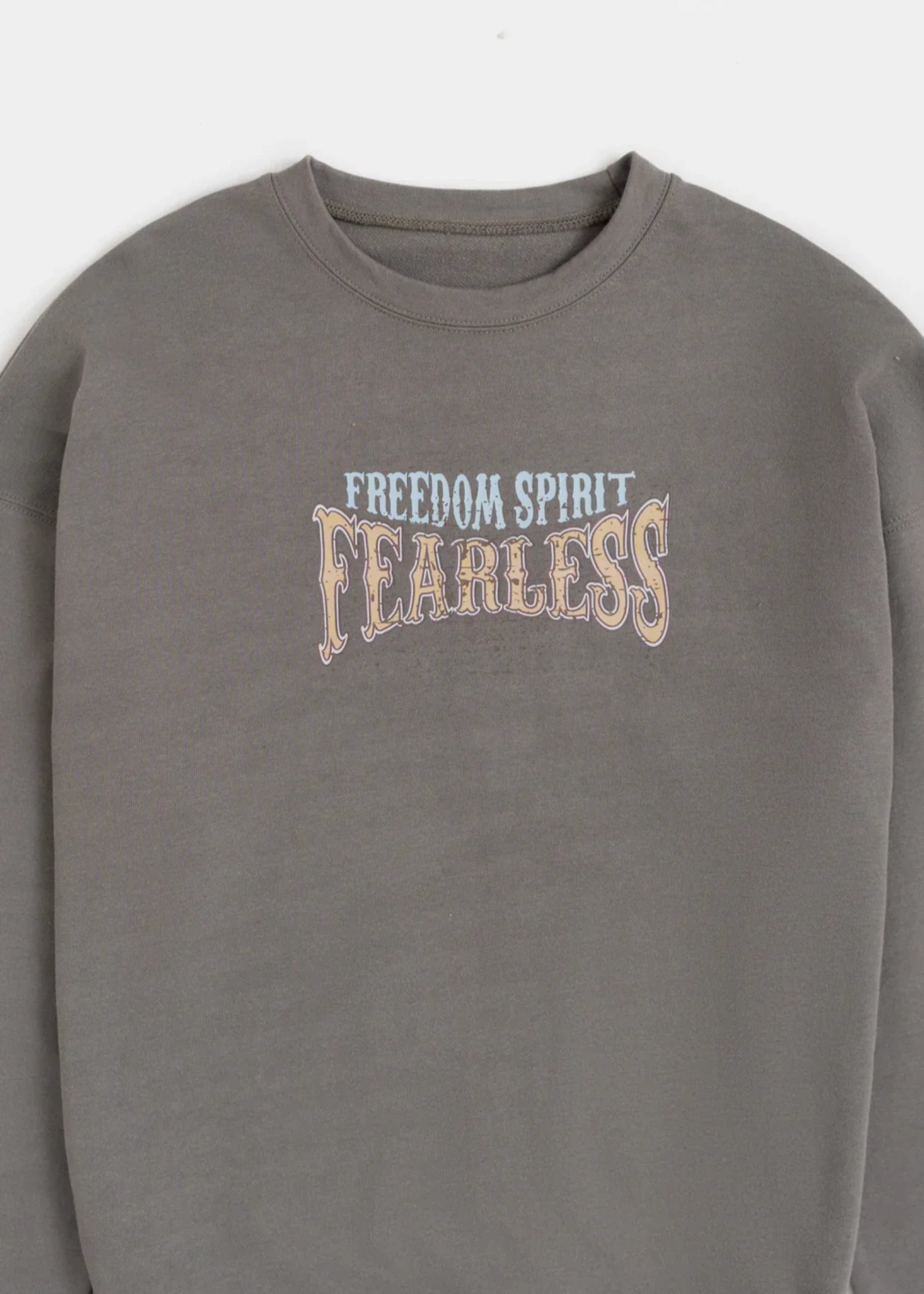 fleece Sweatshirt in Black olive
