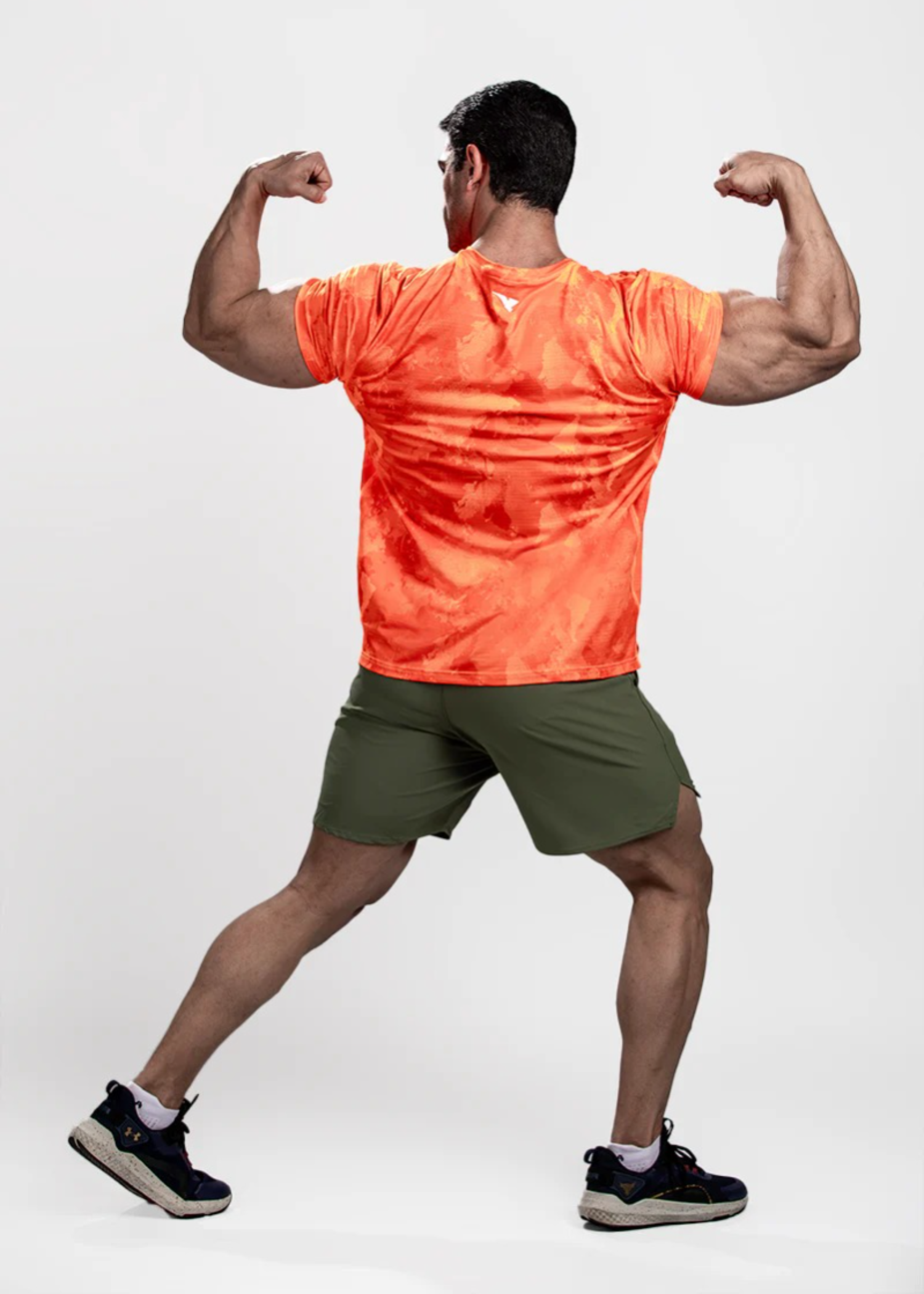 microfiber polyester T Shirt in Orange
