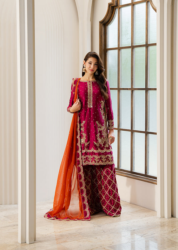 charmuse/shamooz Kurta Set in Burgundy