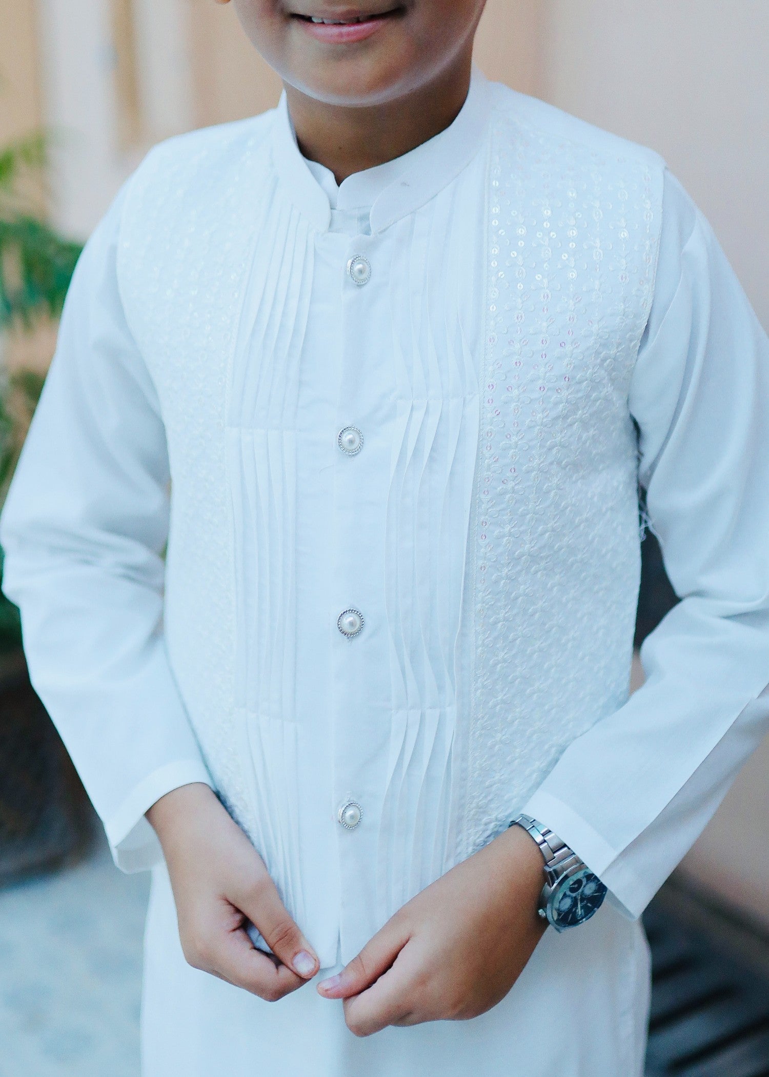suiting Waistcoat in White