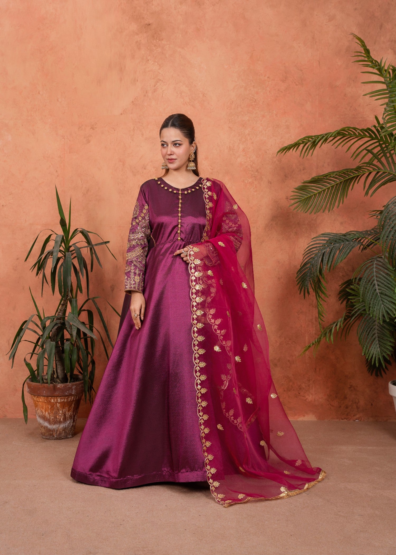 silk Maxi in Plum