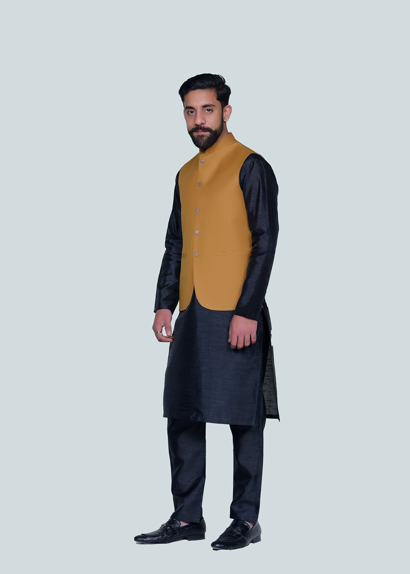 suiting Waistcoat in Mustard