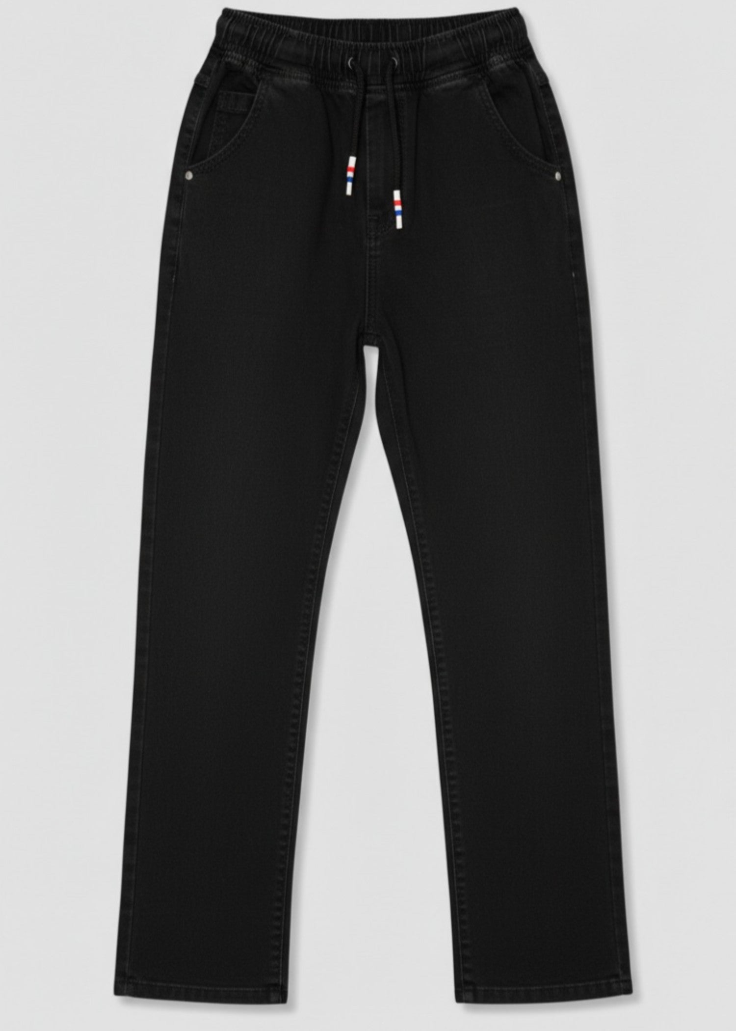 polycotton Trousers in Jet black