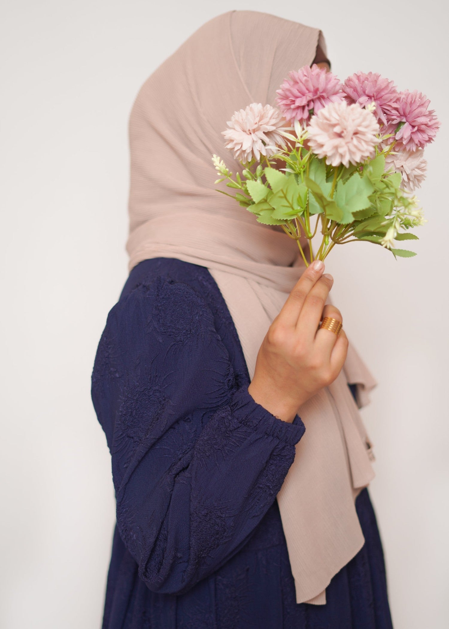 crepe Maxi in Dark blue