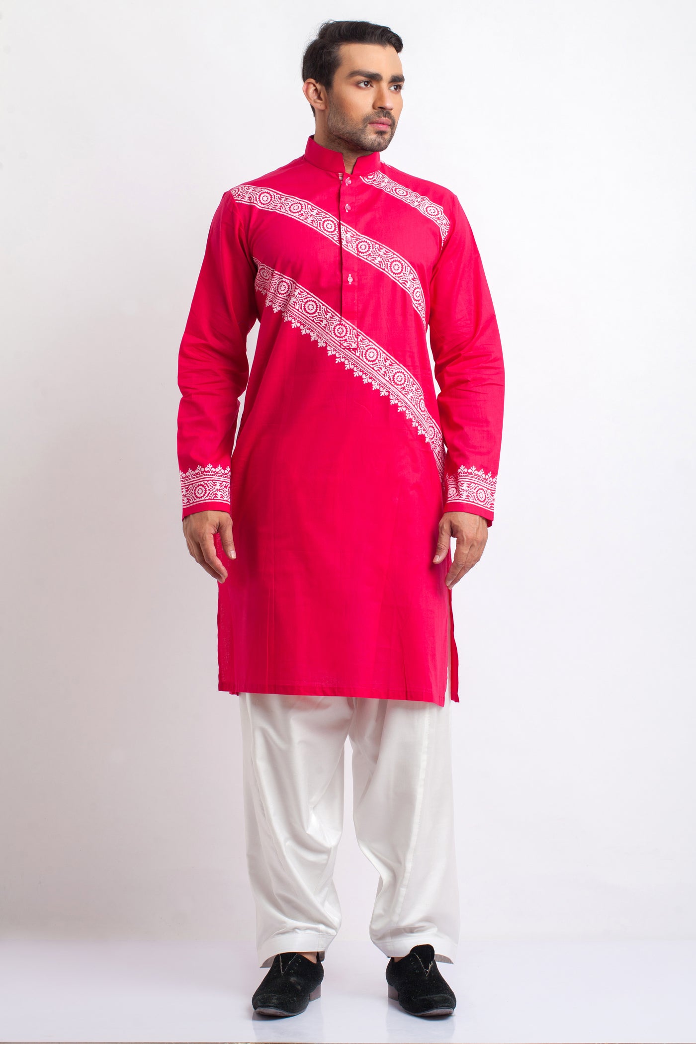 cotton Kurta in Pink
