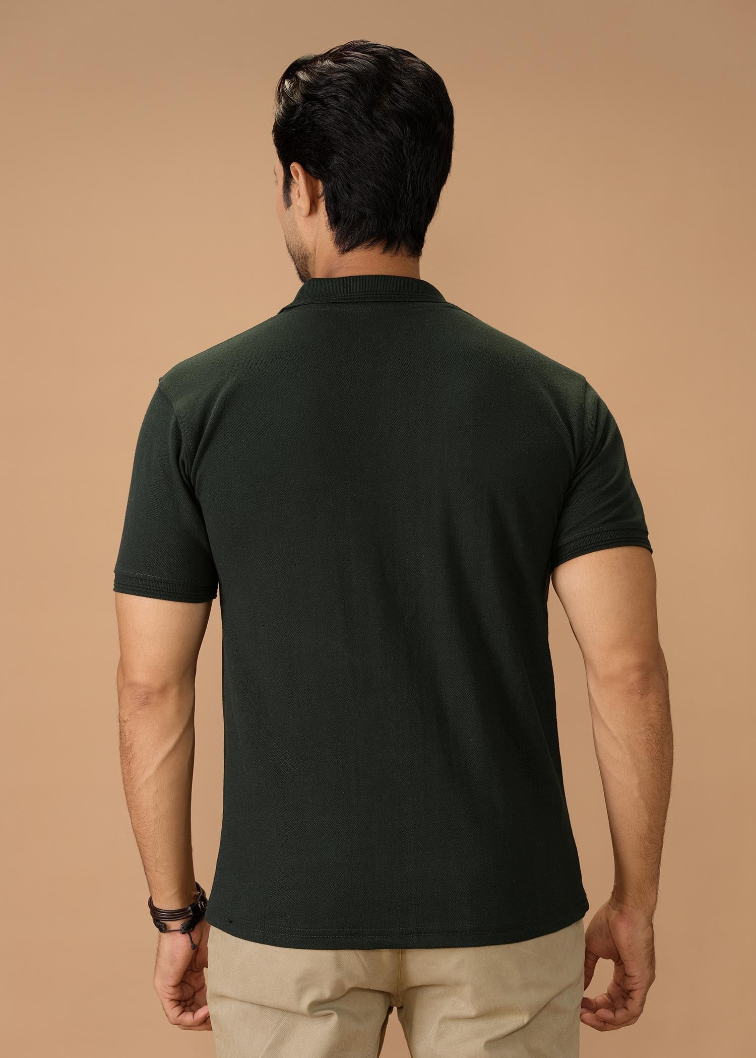 porque/pique Polo Shirt in Dark green