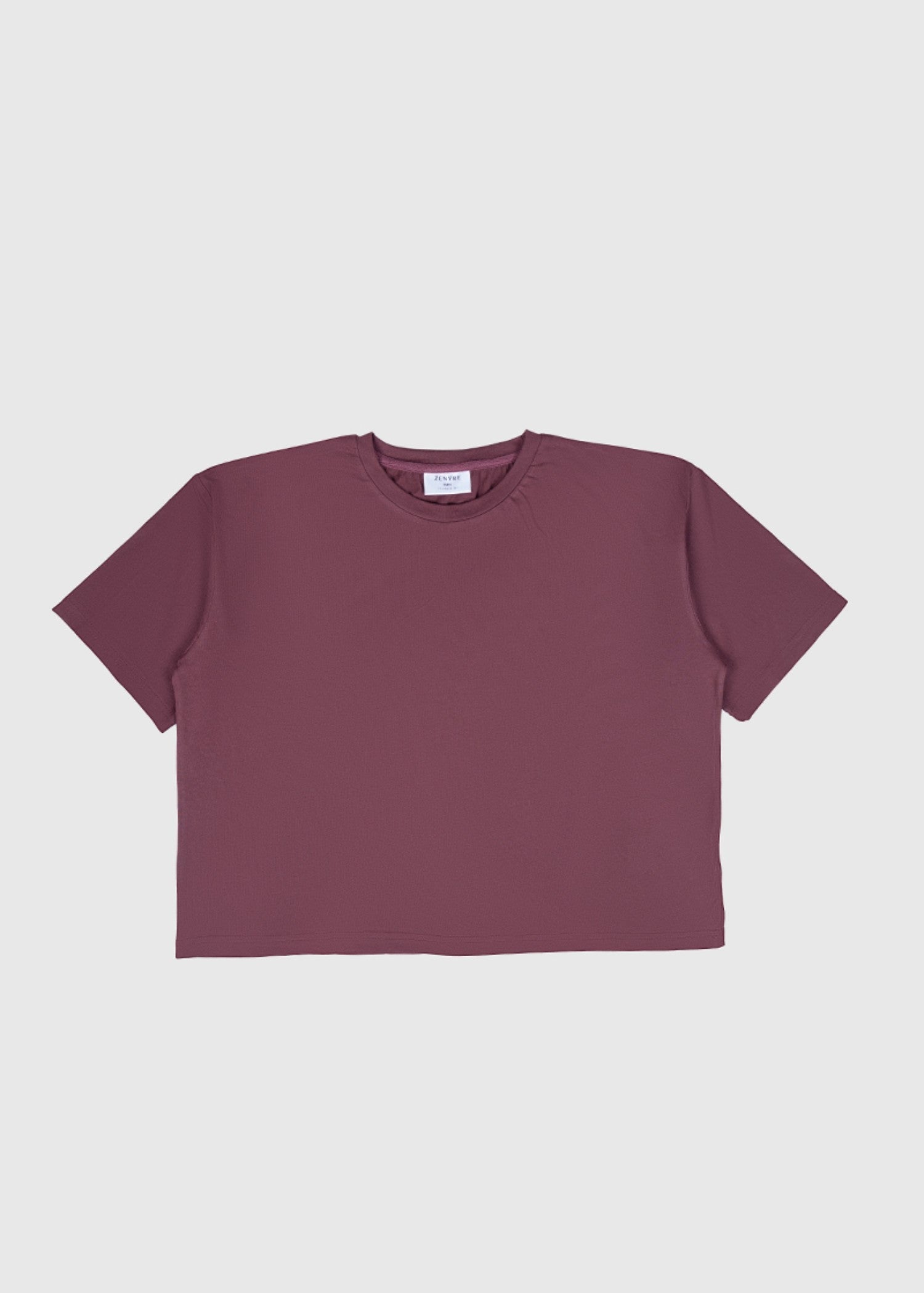 cotton jersey T Shirt in Mauve