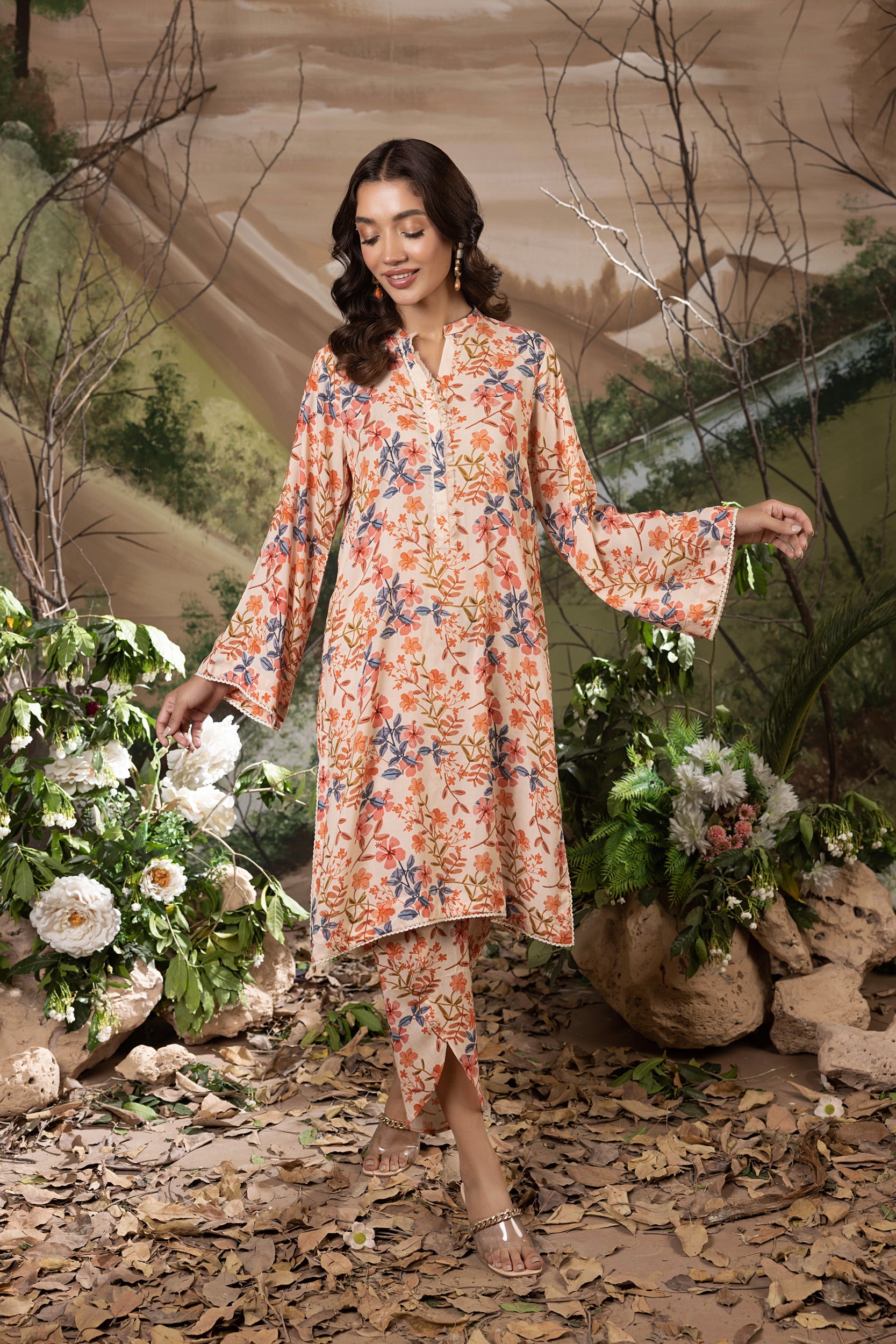 cotail Co Ord Sets in Peach pink