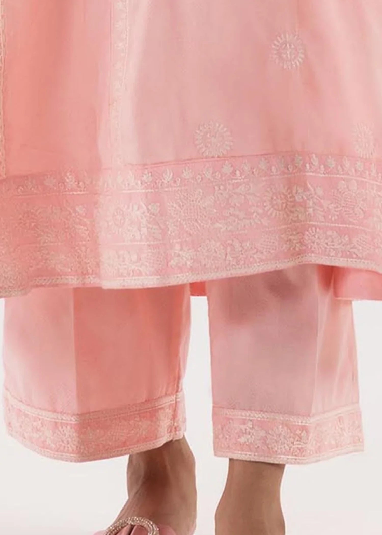 jacquard Trousers in Pink