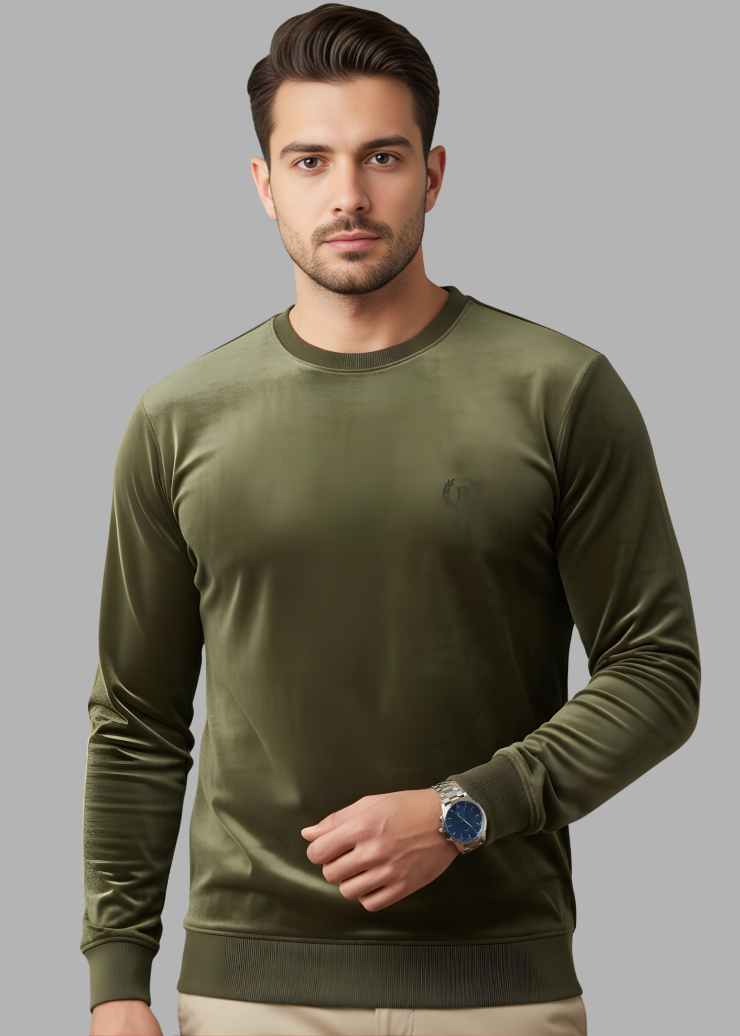 pinwale corduroy Sweatshirt in Green